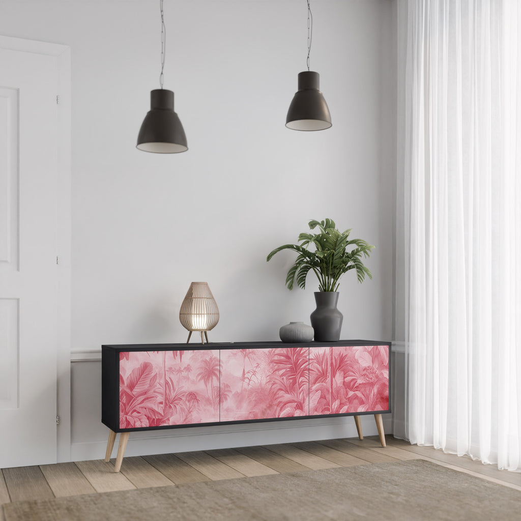 Meuble TV 3 portes SWEET TROPICS finition noire