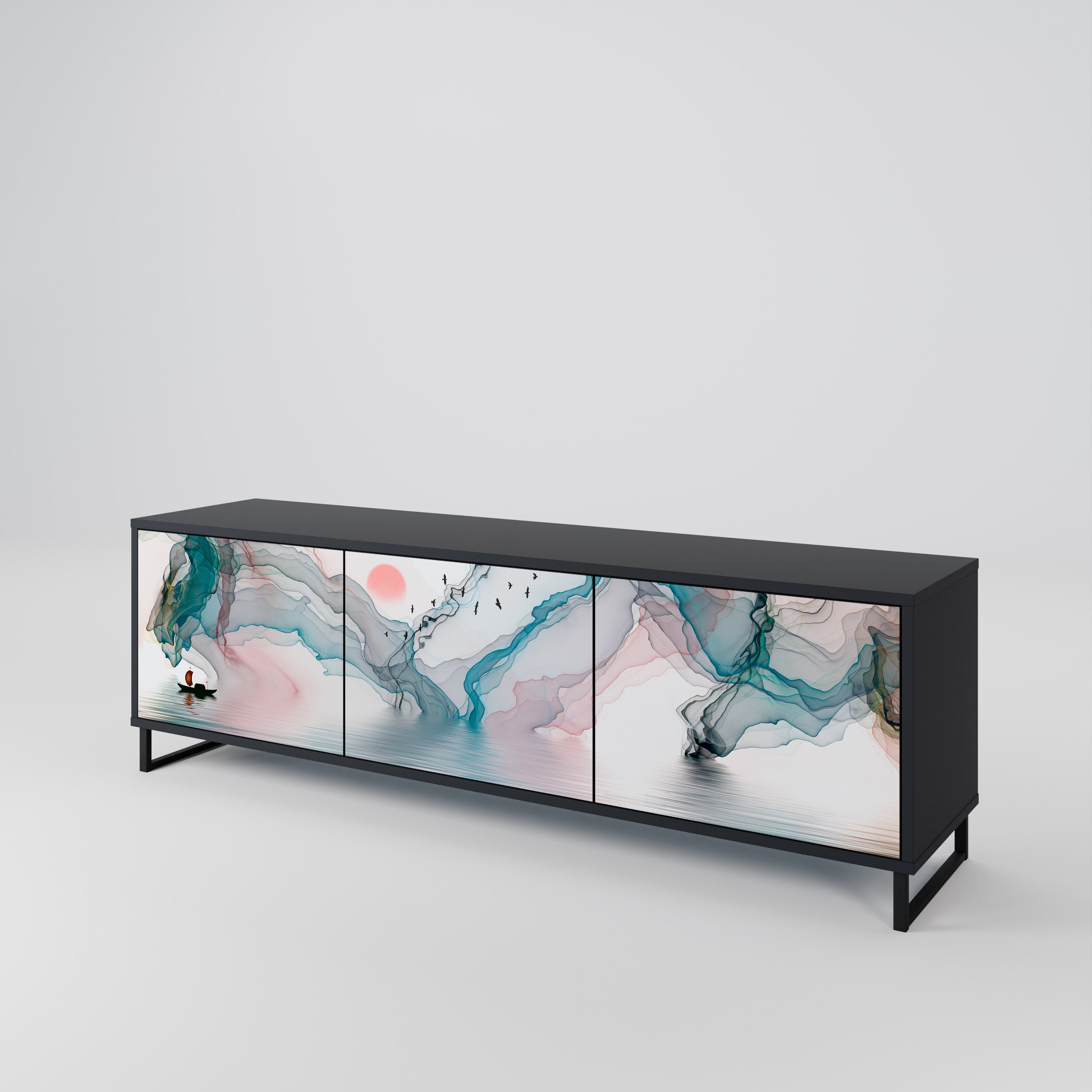 VELVET CROSSING 3-Door TV Cabinet