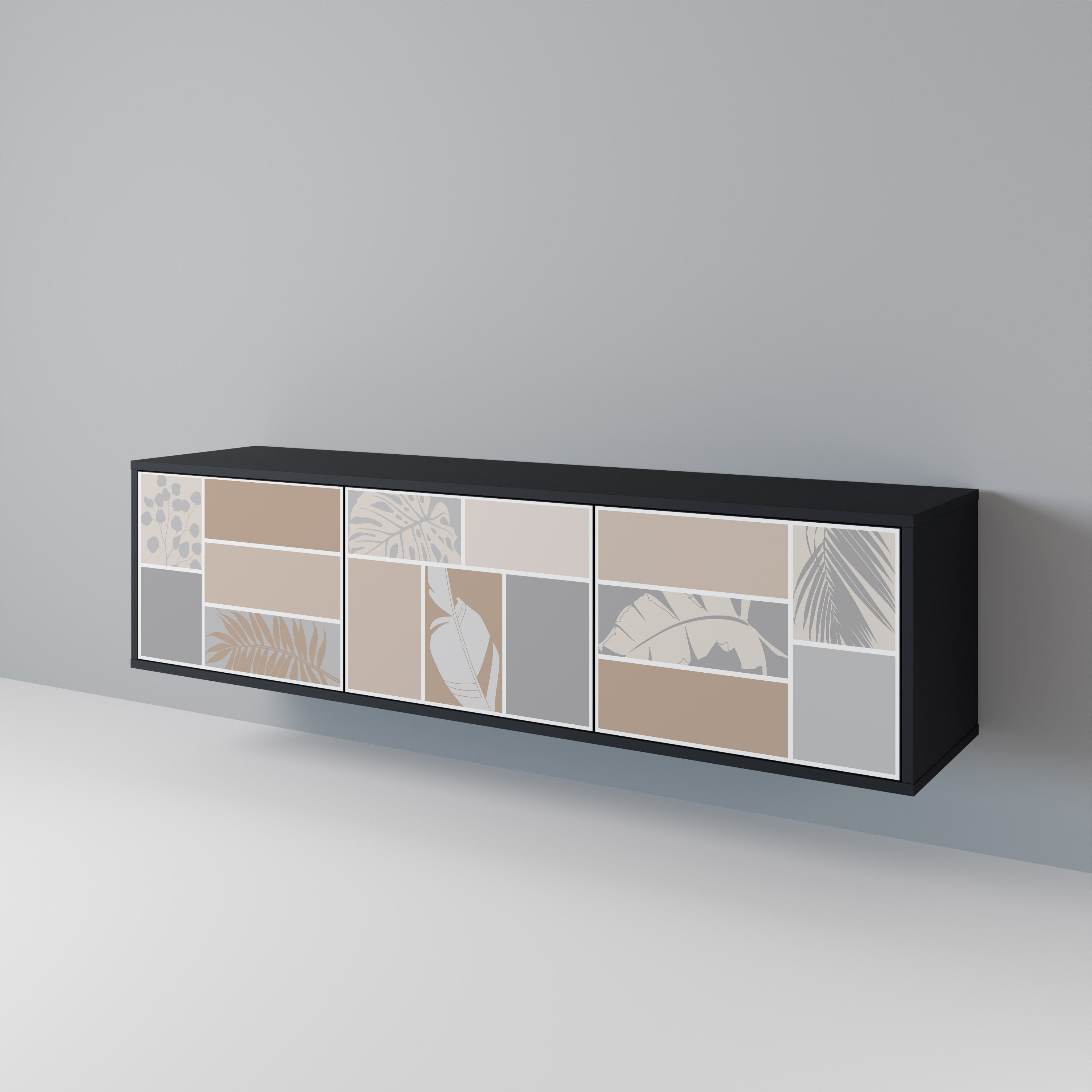 TROPICAL SHAPES 3-Door TV Cabinet