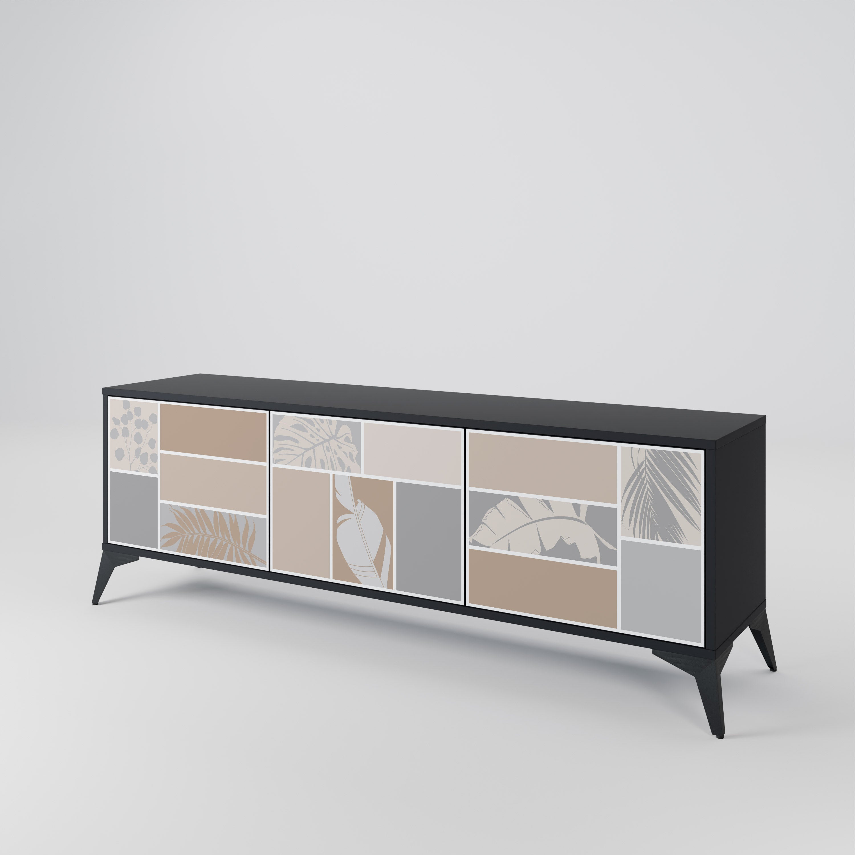 TROPICAL SHAPES 3-Door TV Cabinet