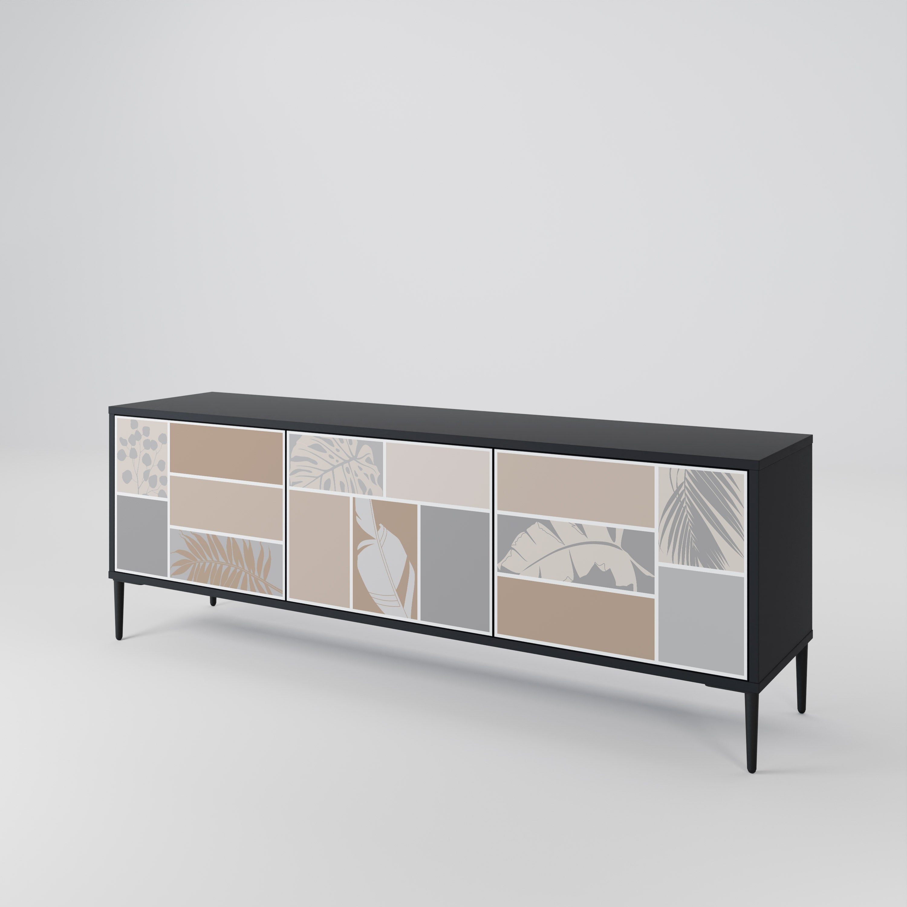 TROPICAL SHAPES 3-Door TV Cabinet