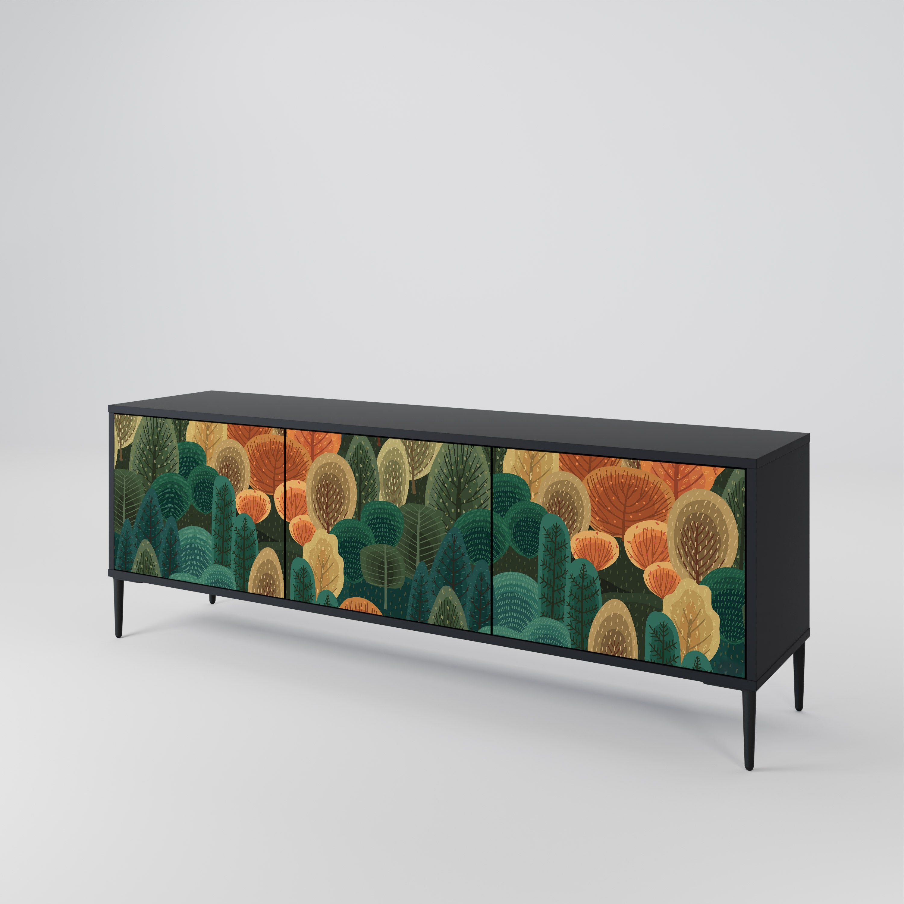 AUTUMN KALEIDOSCOPE 3-Door TV Cabinet