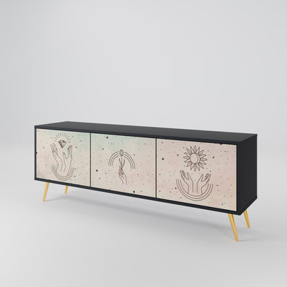 DELICATE BEAUTY 3-Door TV Cabinet