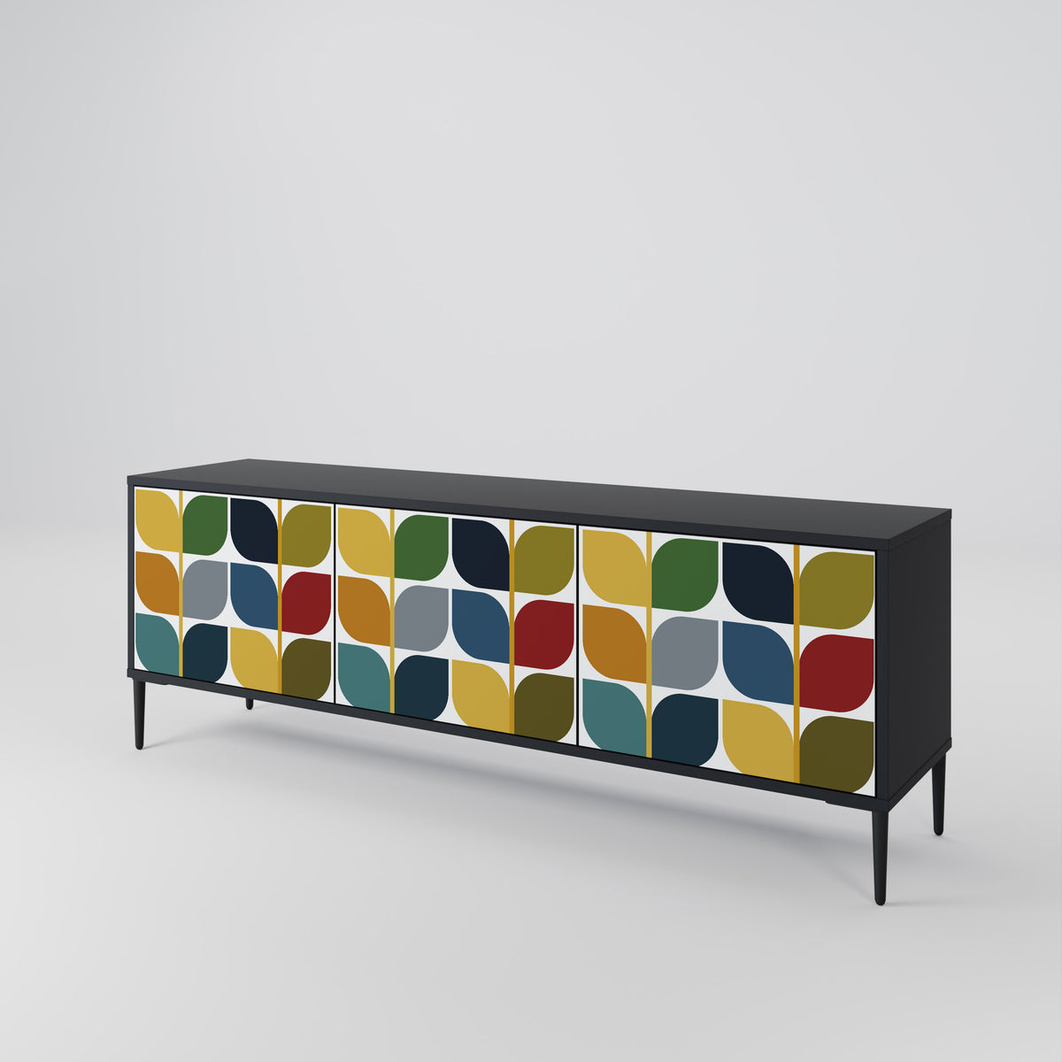 WEIGHTLESS HOURS 3-Door TV Cabinet