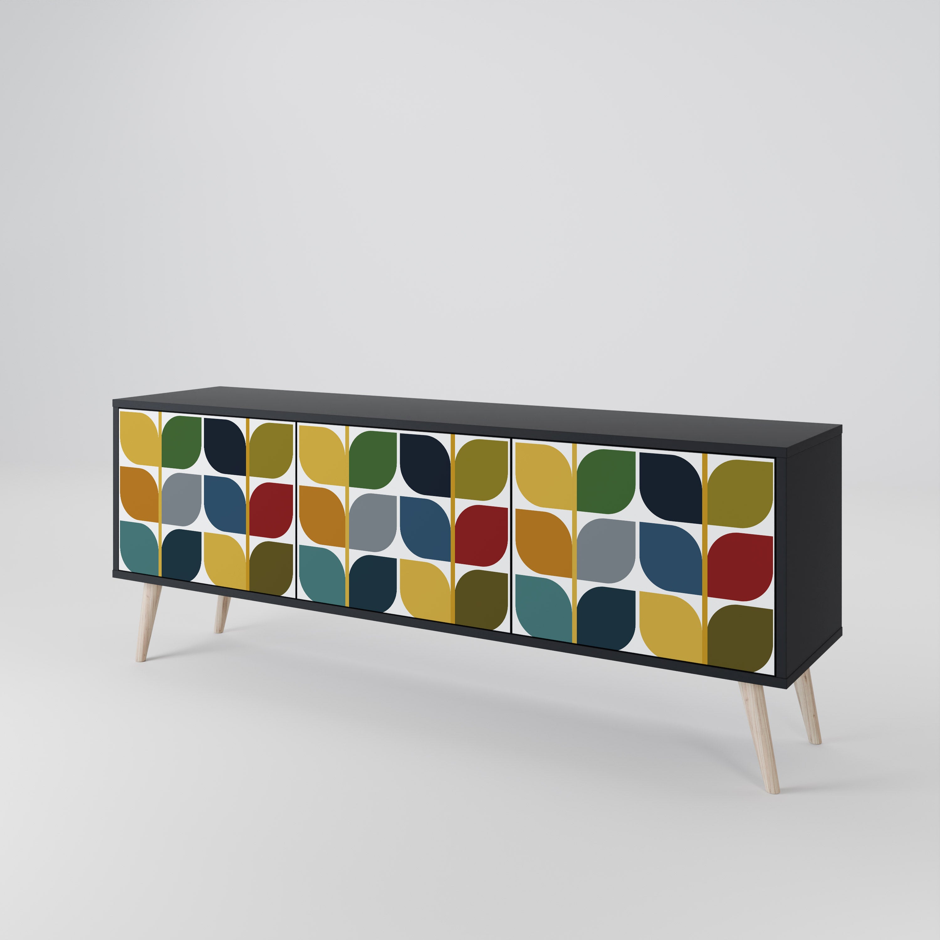 WEIGHTLESS HOURS 3-Door TV Cabinet