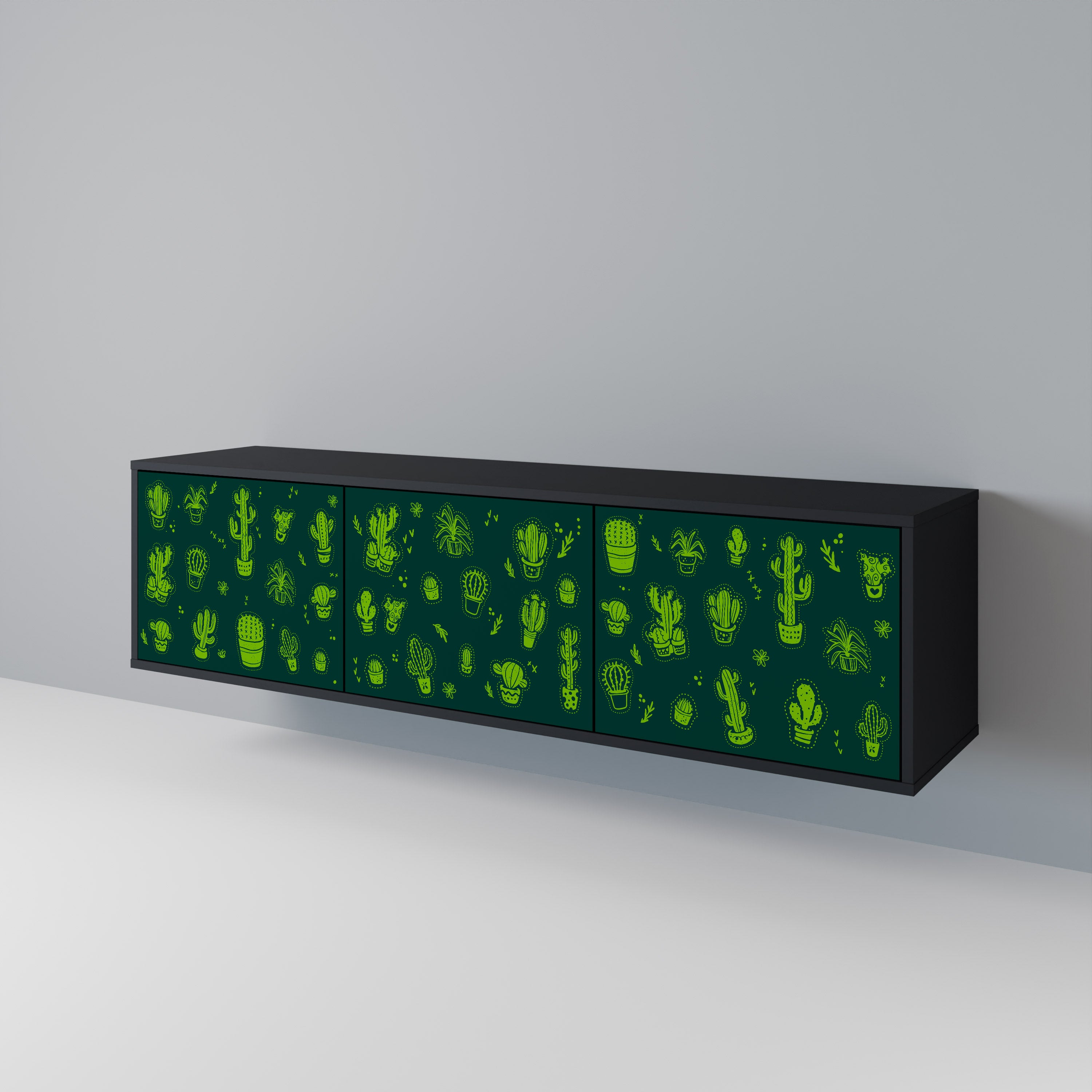 DESERT GREEN 3-Door TV Cabinet