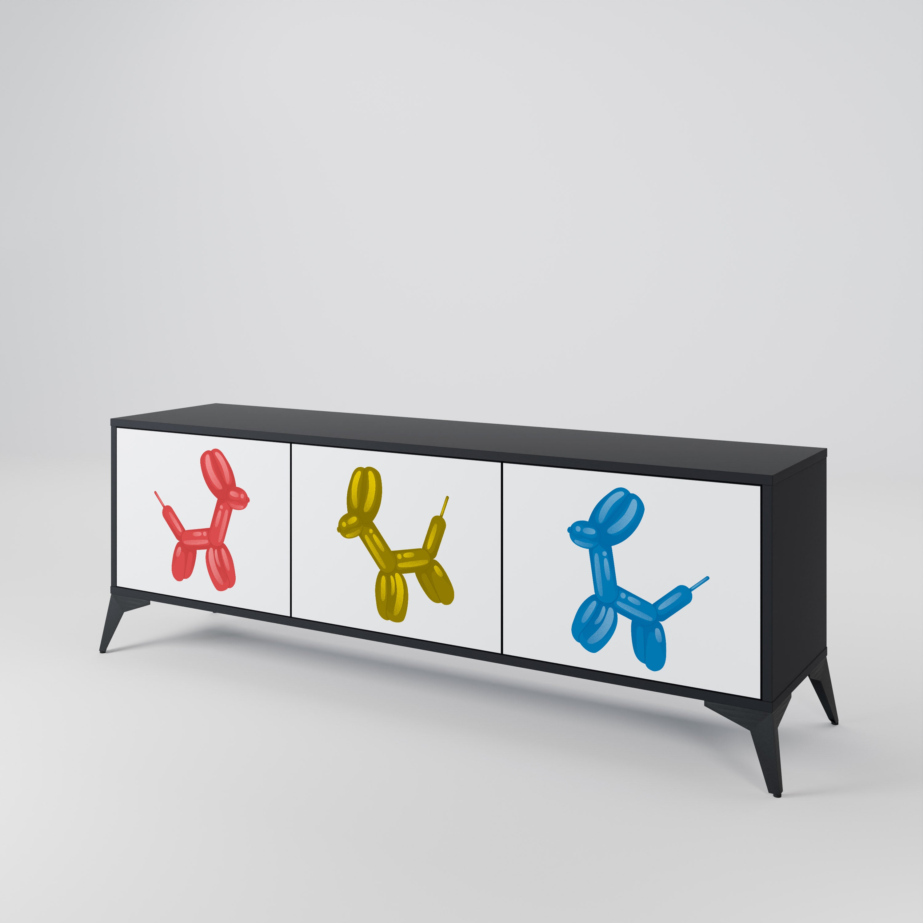 CHILDHOOD MEMORY 3-Door TV Cabinet
