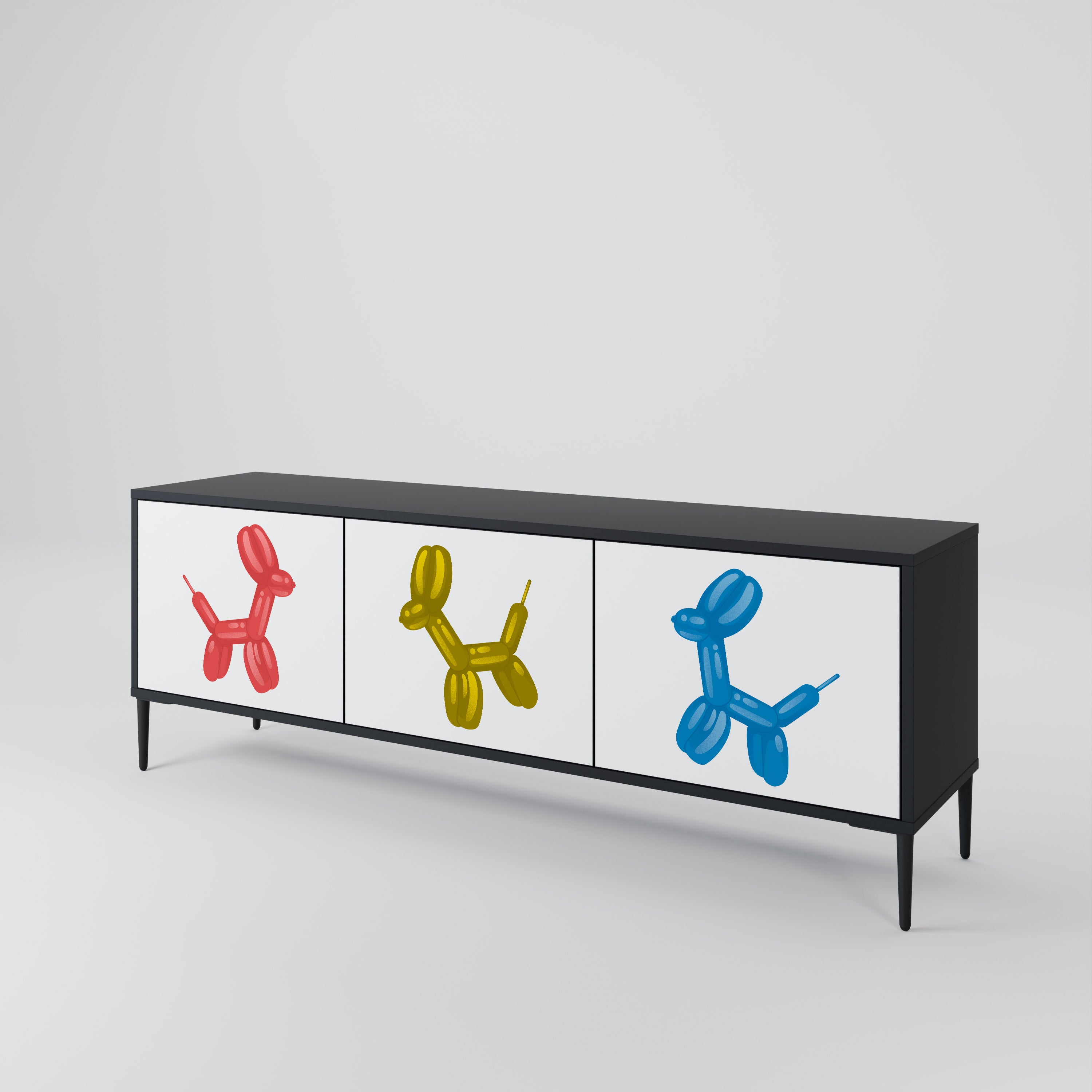 CHILDHOOD MEMORY 3-Door TV Cabinet
