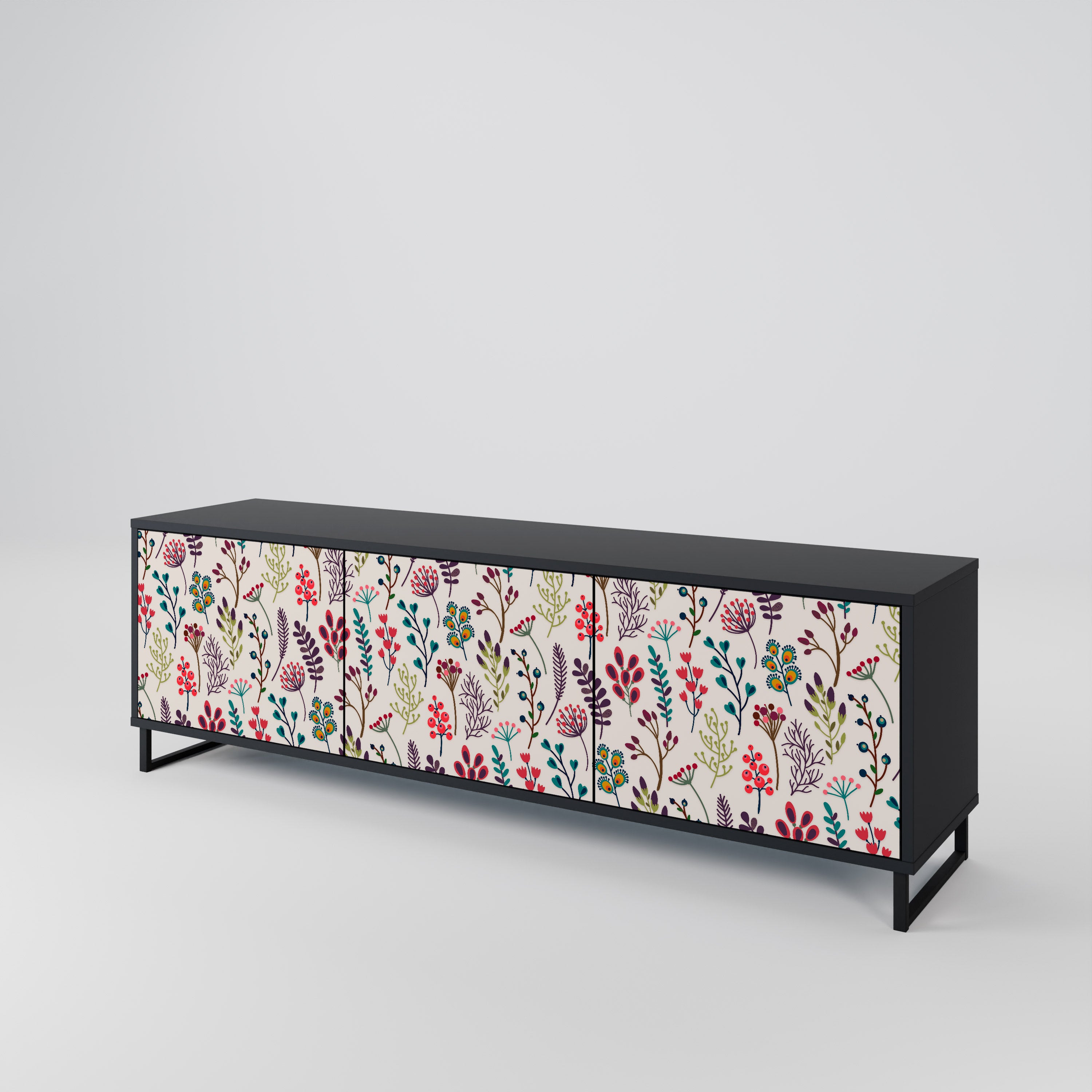AUTUMN SUNDRIES 3-Door TV Cabinet