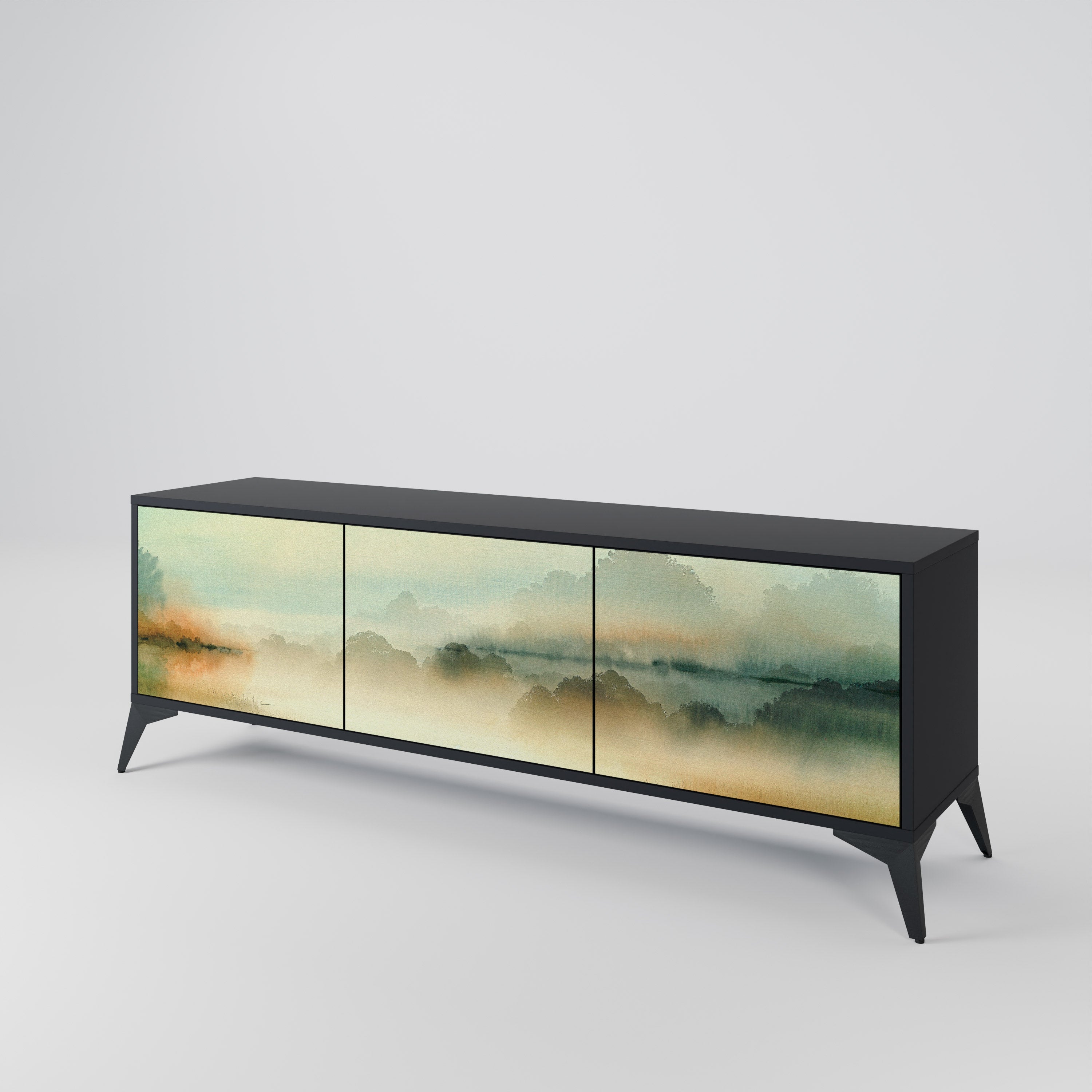 MORNING BY THE LAKE 3-Door TV Cabinet