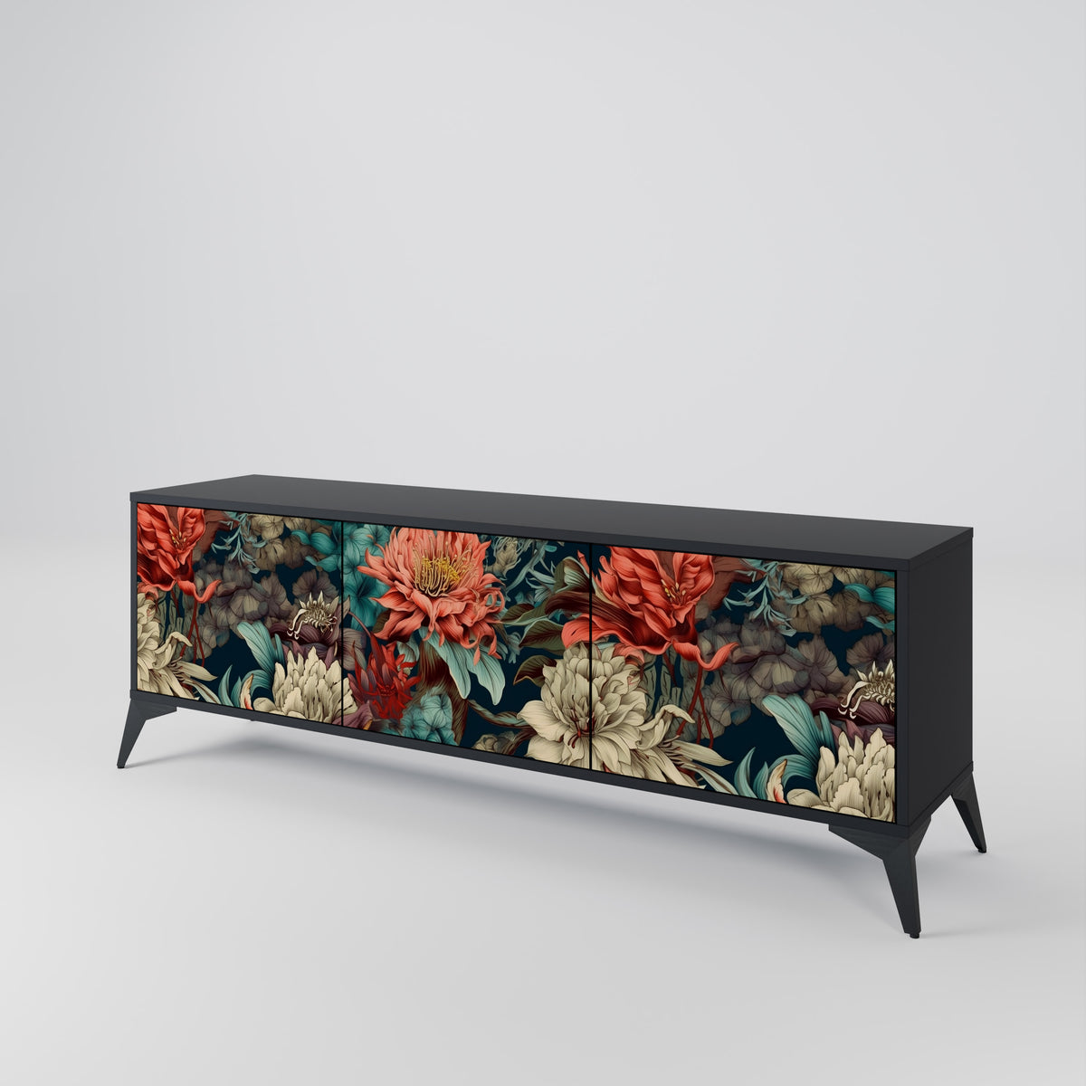 SPROUTING GRACE 3-Door TV Cabinet