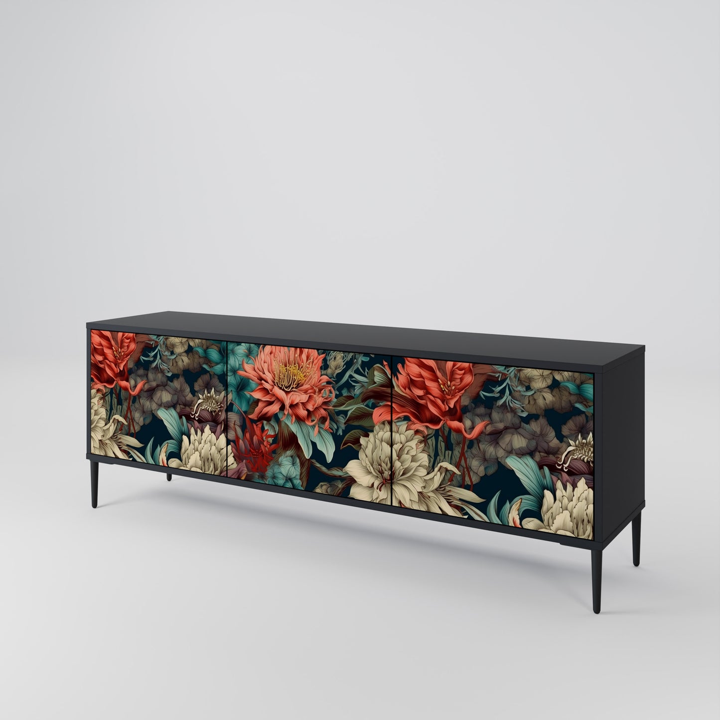 SPROUTING GRACE 3-Door TV Cabinet