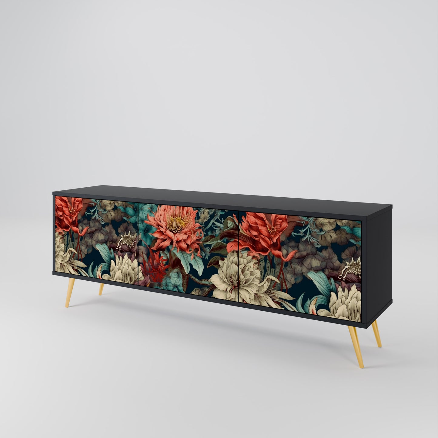 SPROUTING GRACE 3-Door TV Cabinet