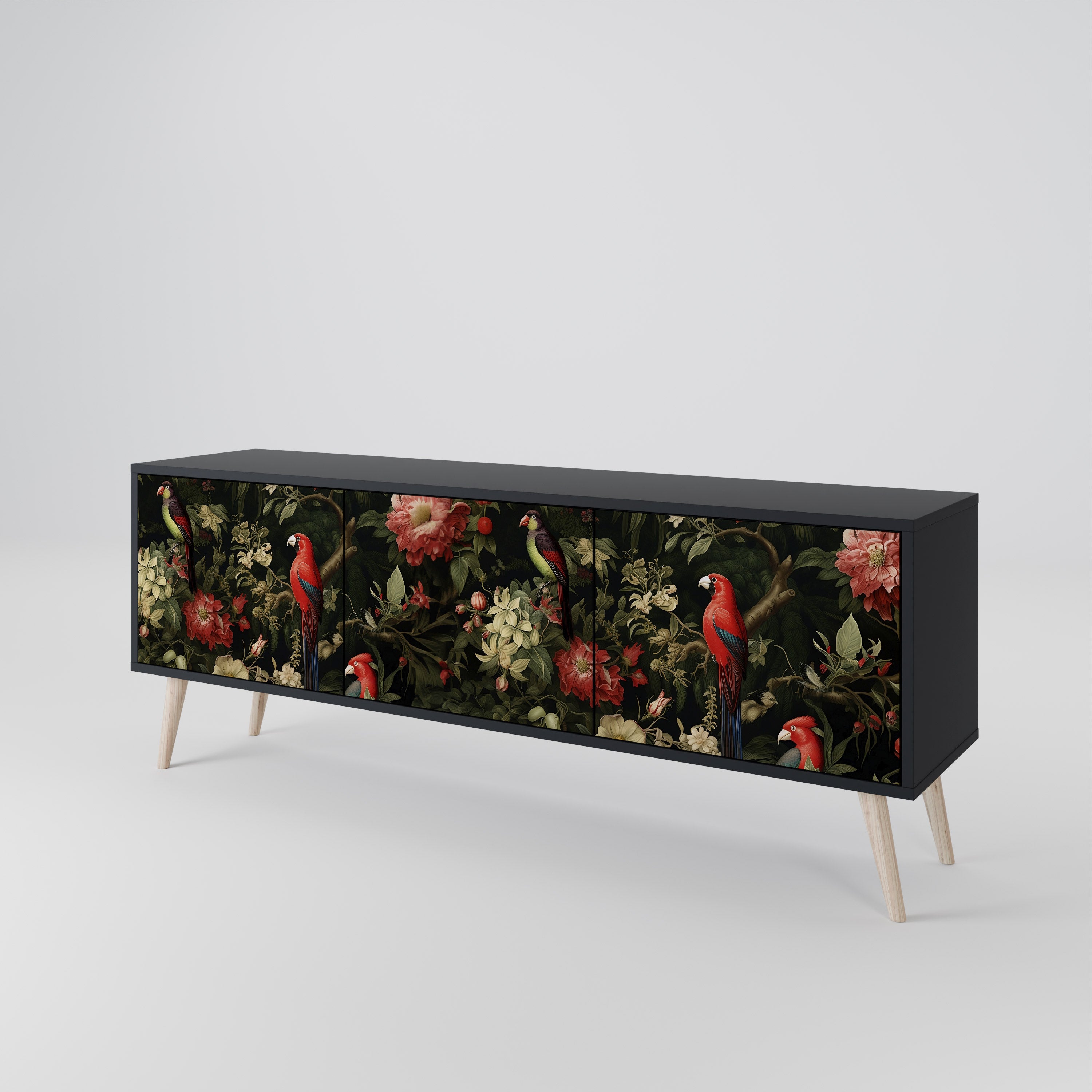 AVIAN GREENERY 3-Door TV Cabinet