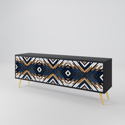 ARTFUL GEOMETRY 3-Door TV Cabinet