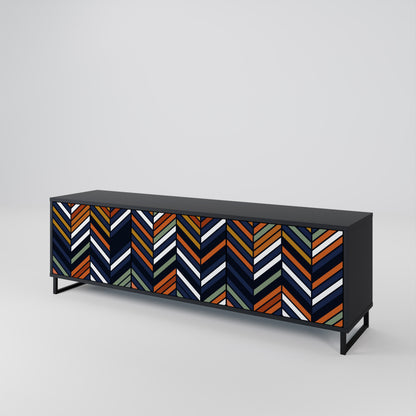 VIBRANT PATCHWORK 3-Door TV Cabinet
