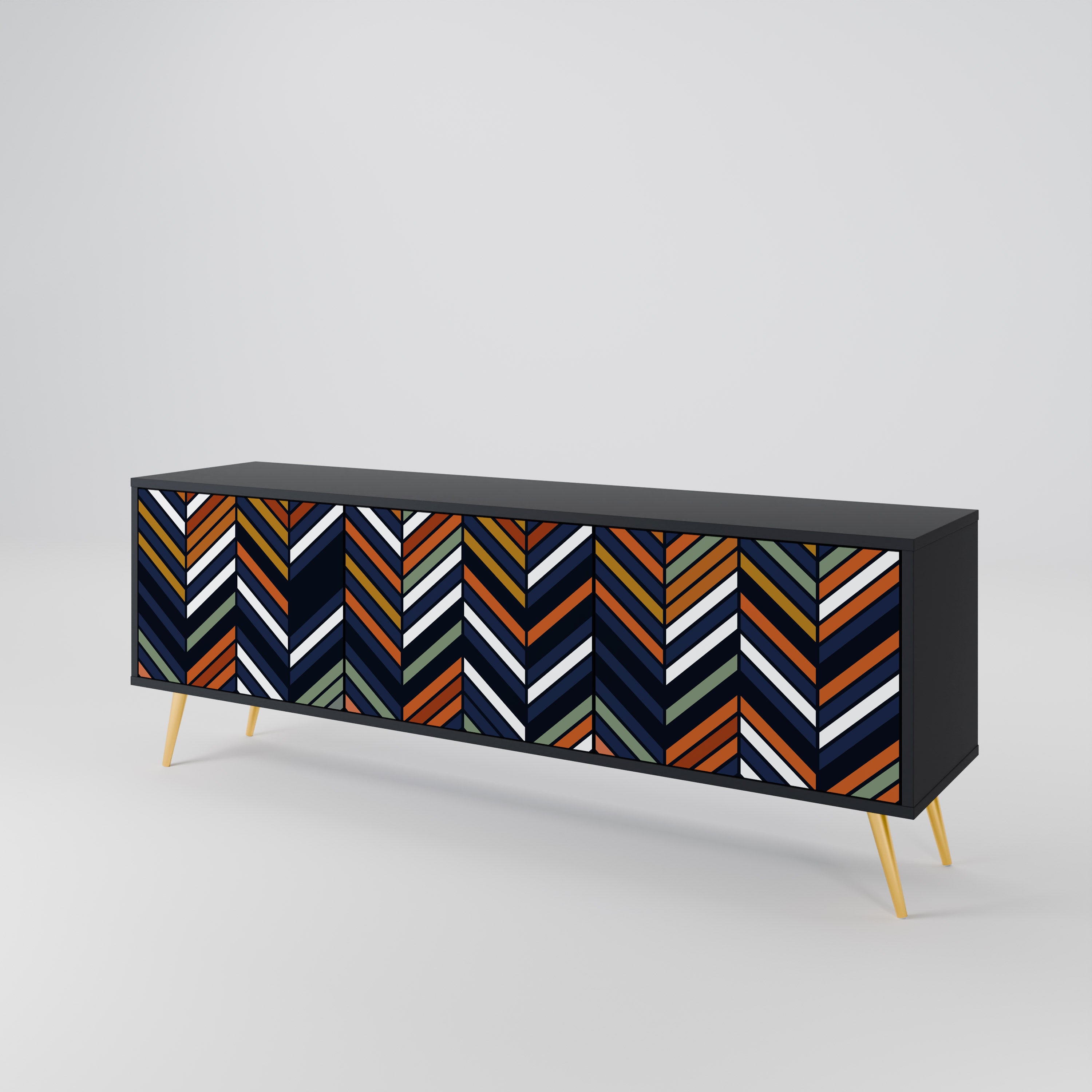VIBRANT PATCHWORK 3-Door TV Cabinet
