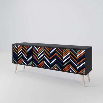 VIBRANT PATCHWORK 3-Door TV Cabinet