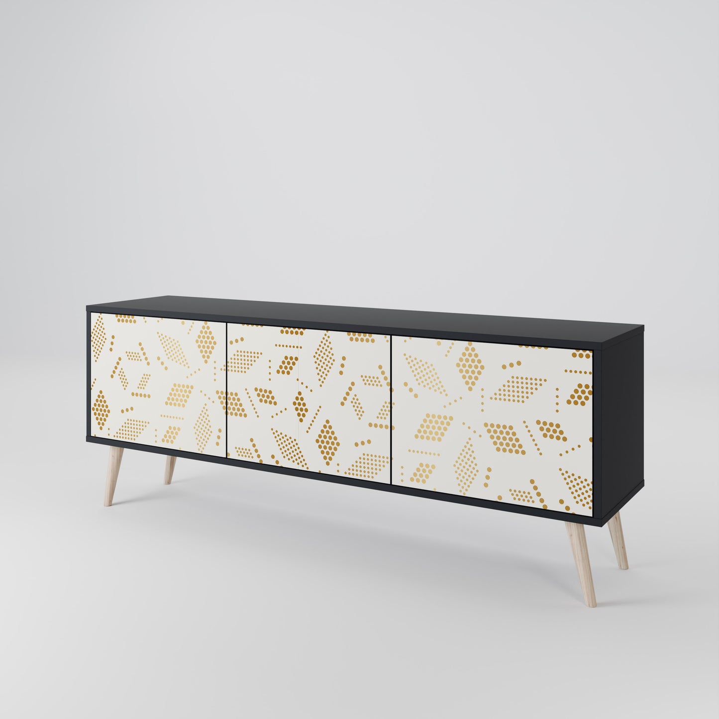SPOTTED DAZE 3-Door TV Cabinet