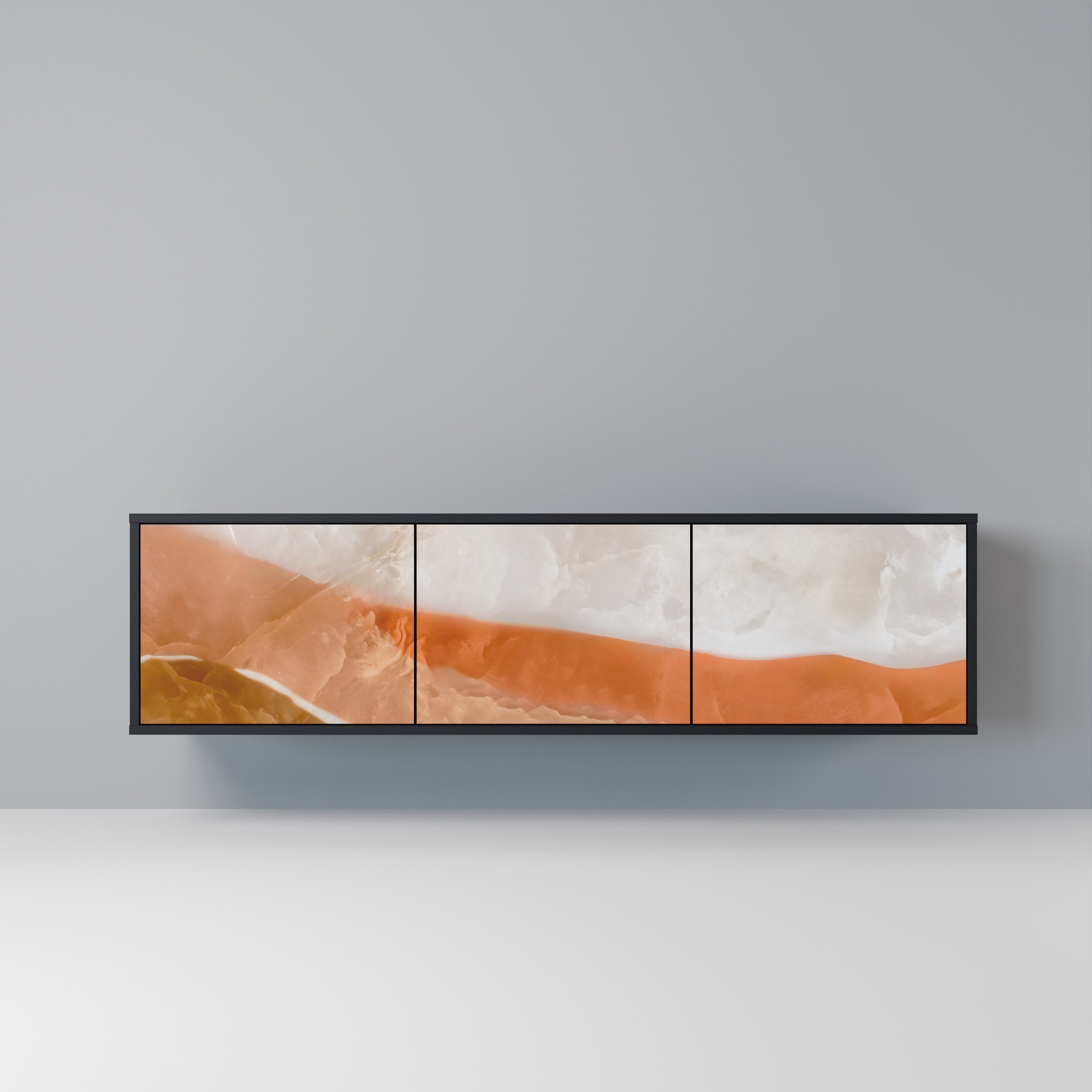 Meuble TV 3 portes SANDHILLS SPLENDOUR finition noire