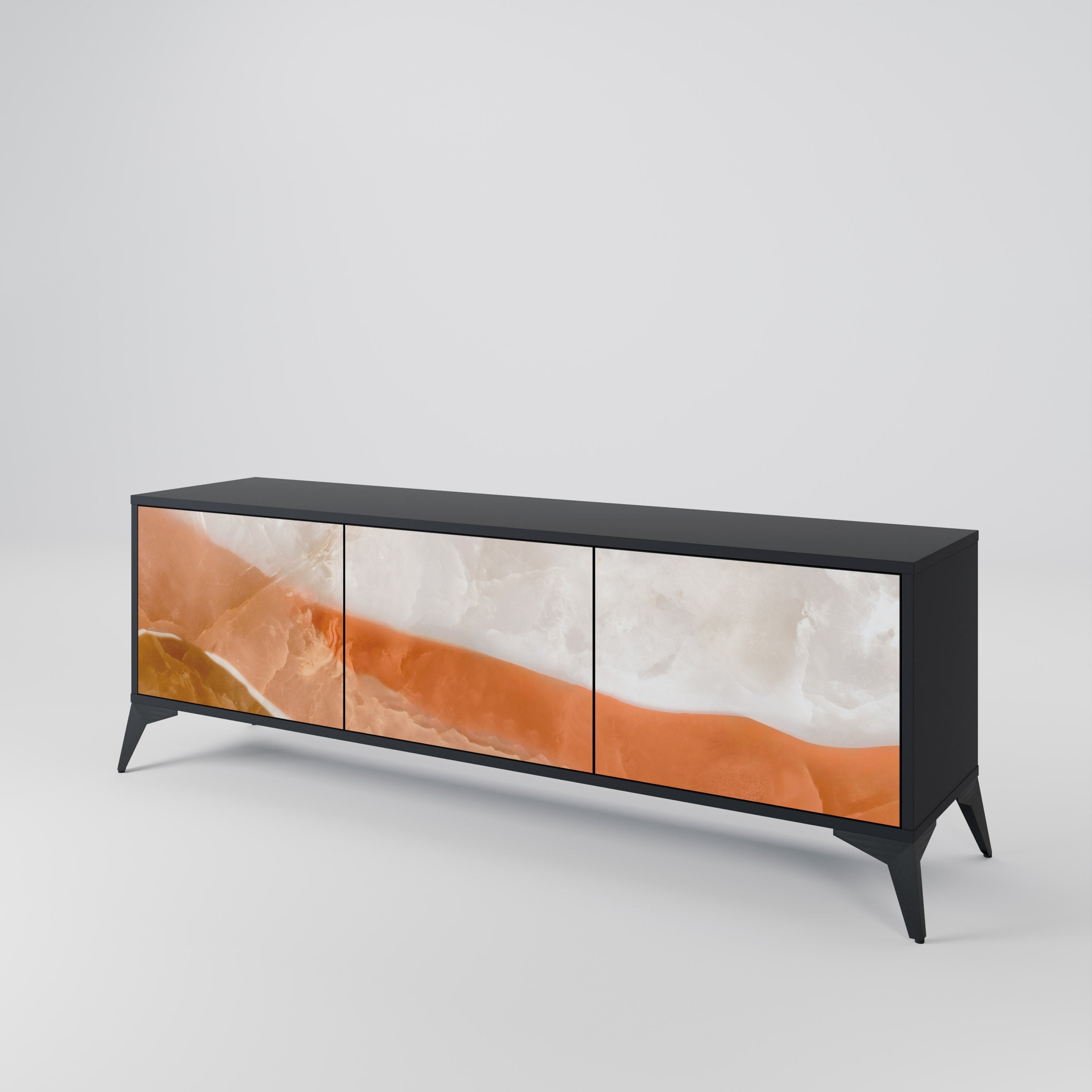 Meuble TV 3 portes SANDHILLS SPLENDOUR finition noire