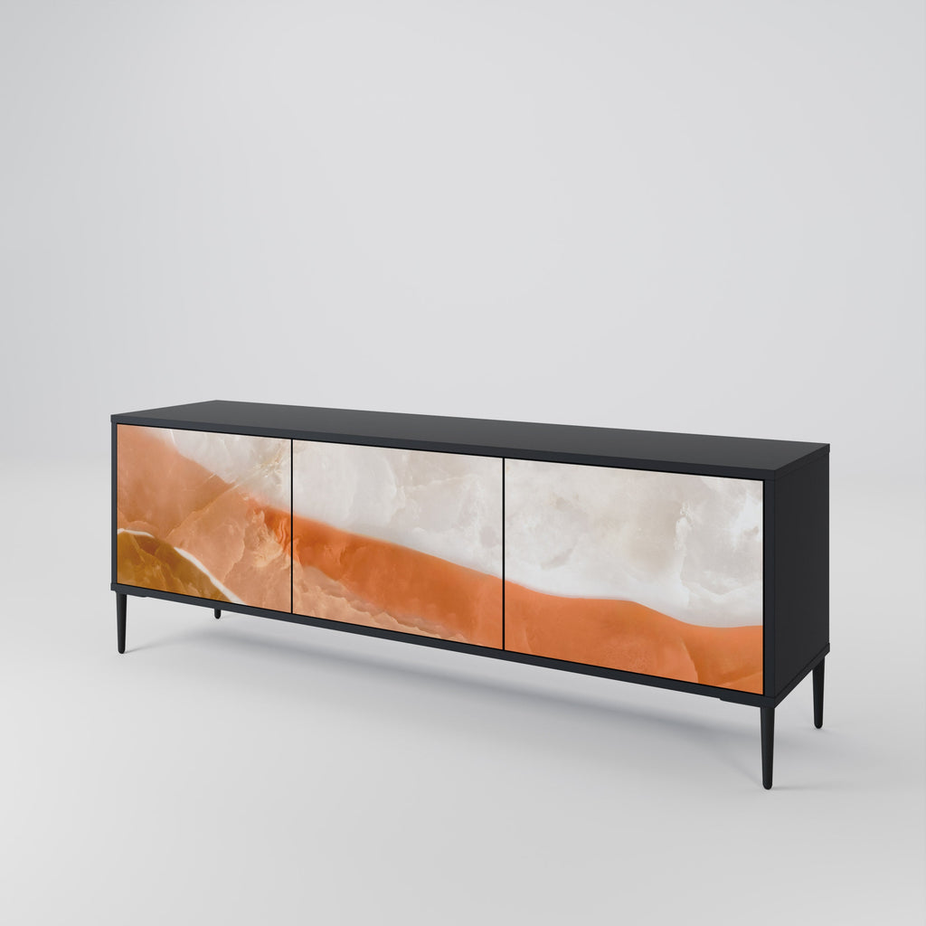 Meuble TV 3 portes SANDHILLS SPLENDOUR finition noire