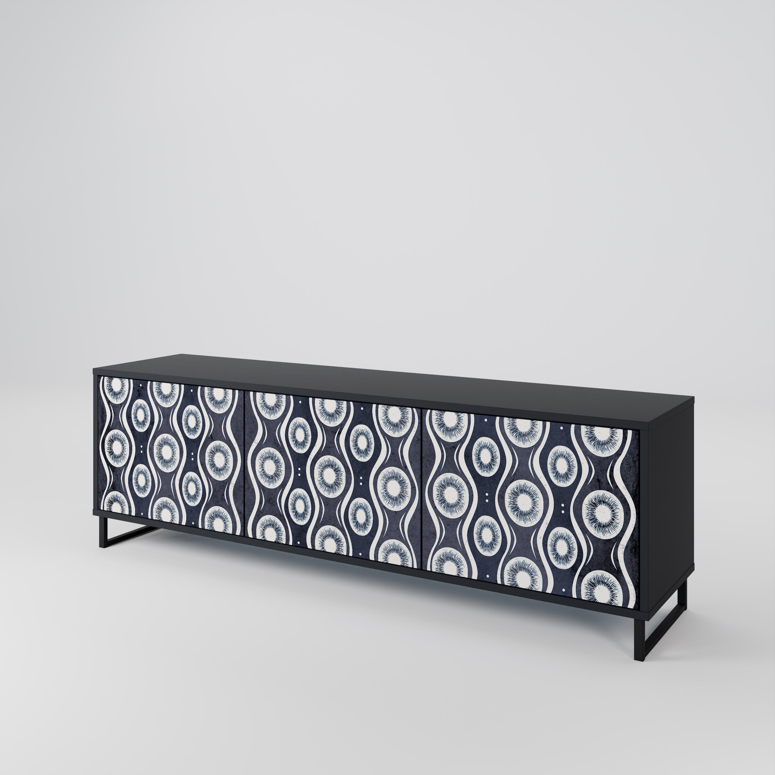 GRAPHITE EYES 3-Door TV Cabinet