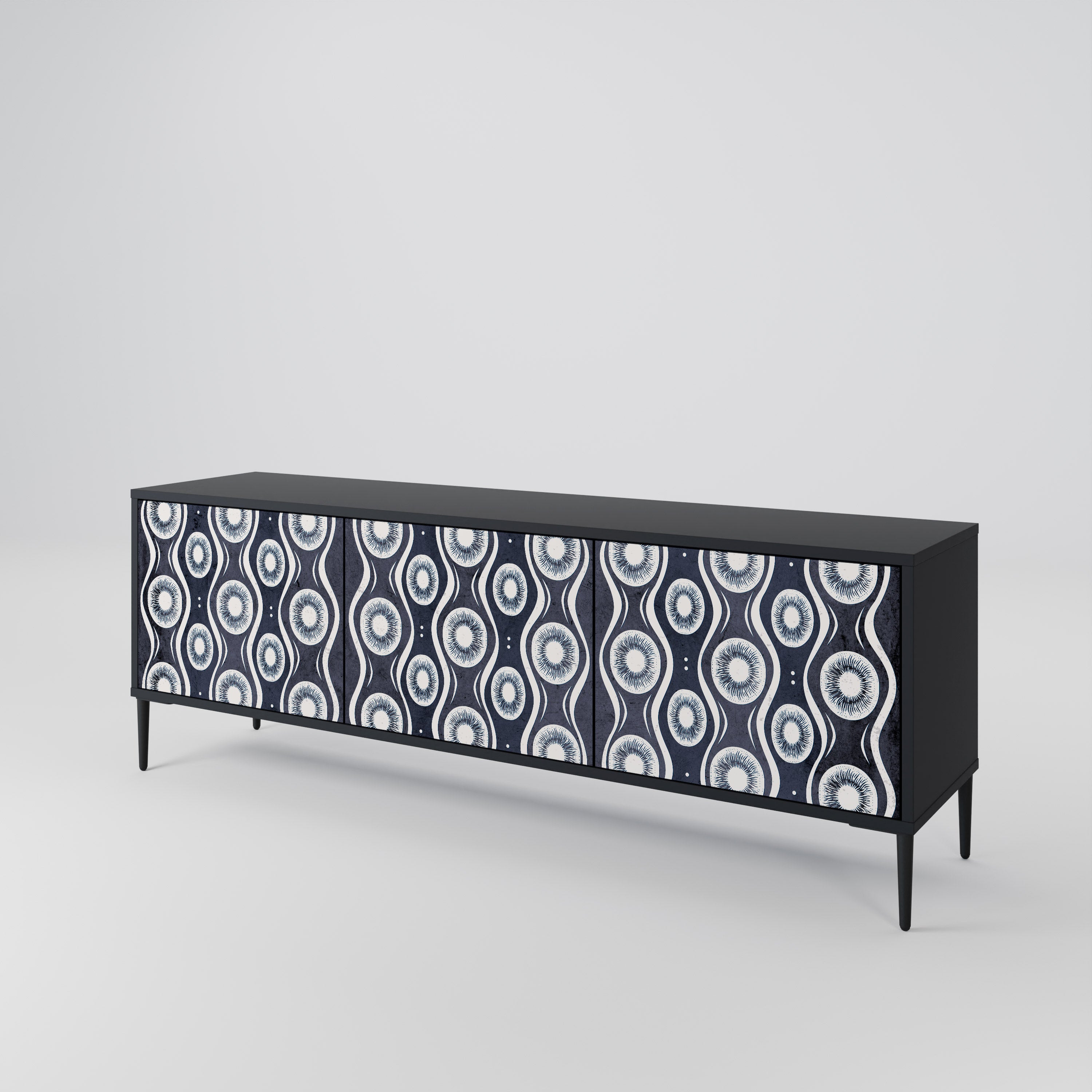 GRAPHITE EYES 3-Door TV Cabinet