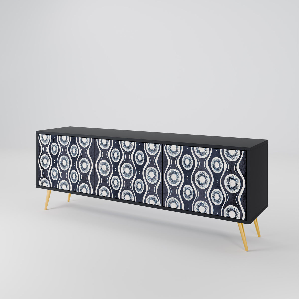 GRAPHITE EYES 3-Door TV Cabinet