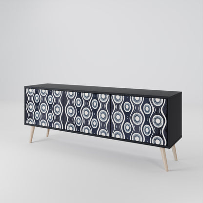 GRAPHITE EYES 3-Door TV Cabinet