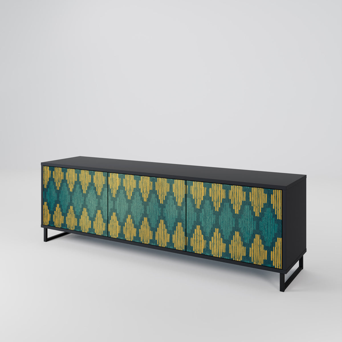 POLYGONS 3-Door TV Cabinet