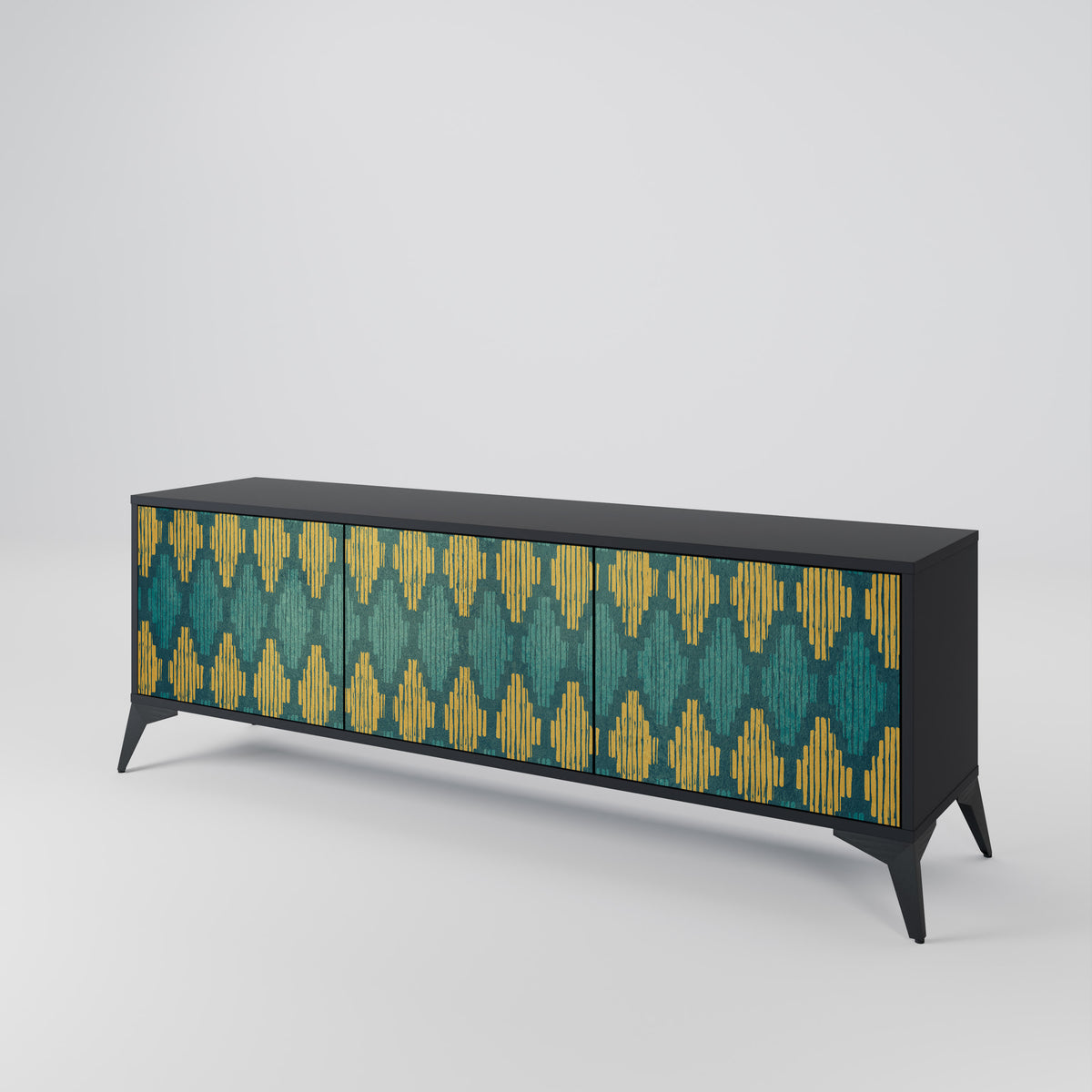 POLYGONS 3-Door TV Cabinet