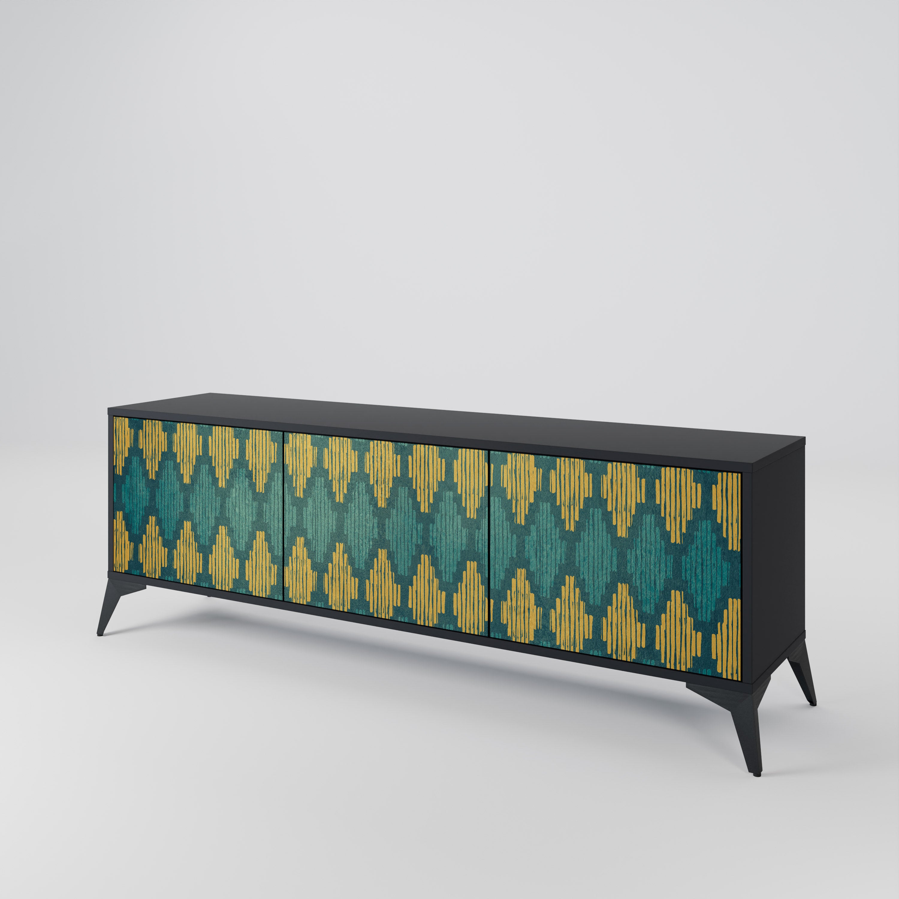POLYGONS 3-Door TV Cabinet