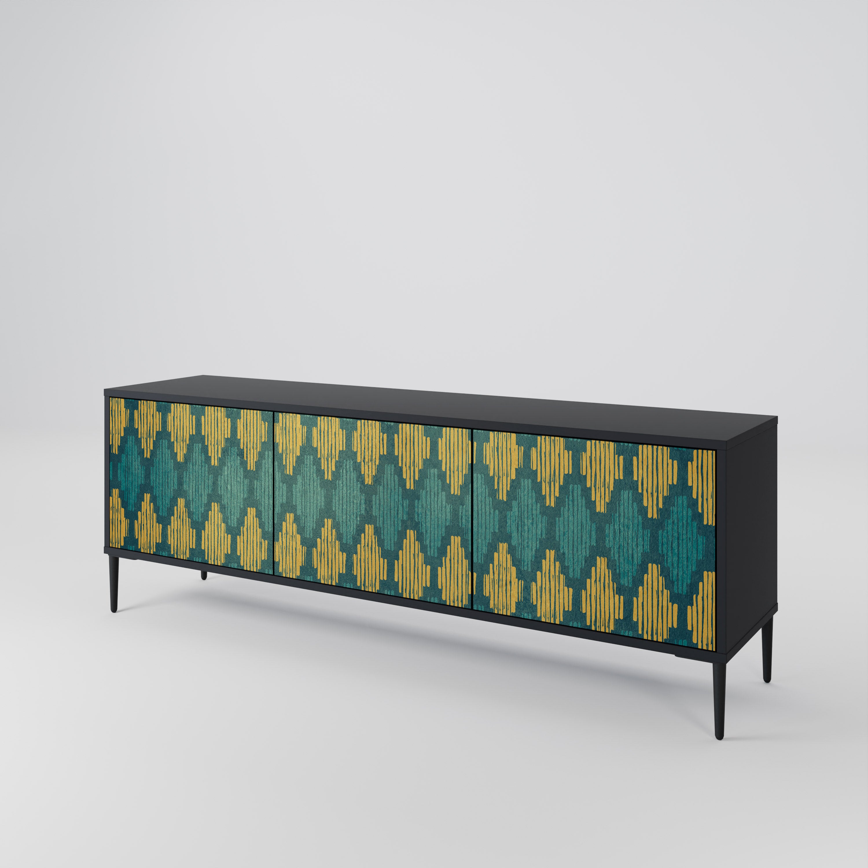 POLYGONS 3-Door TV Cabinet