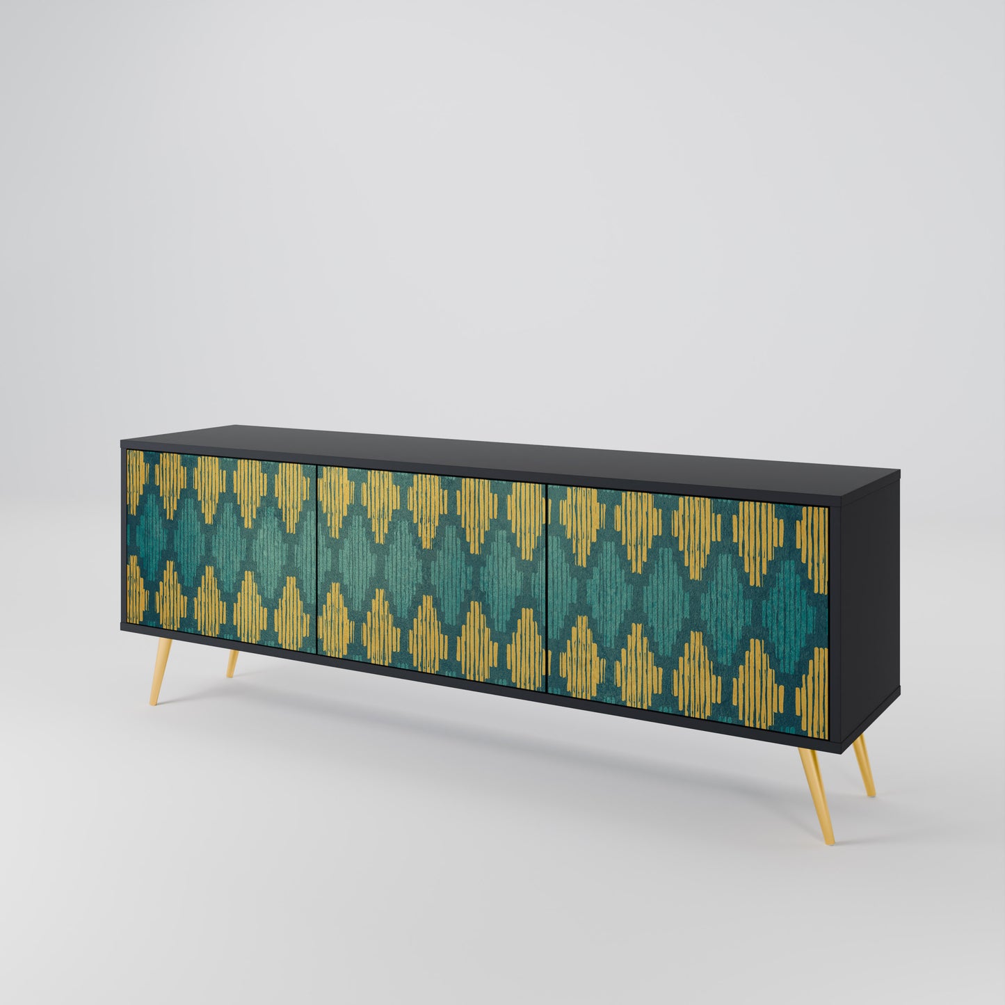 POLYGONS 3-Door TV Cabinet