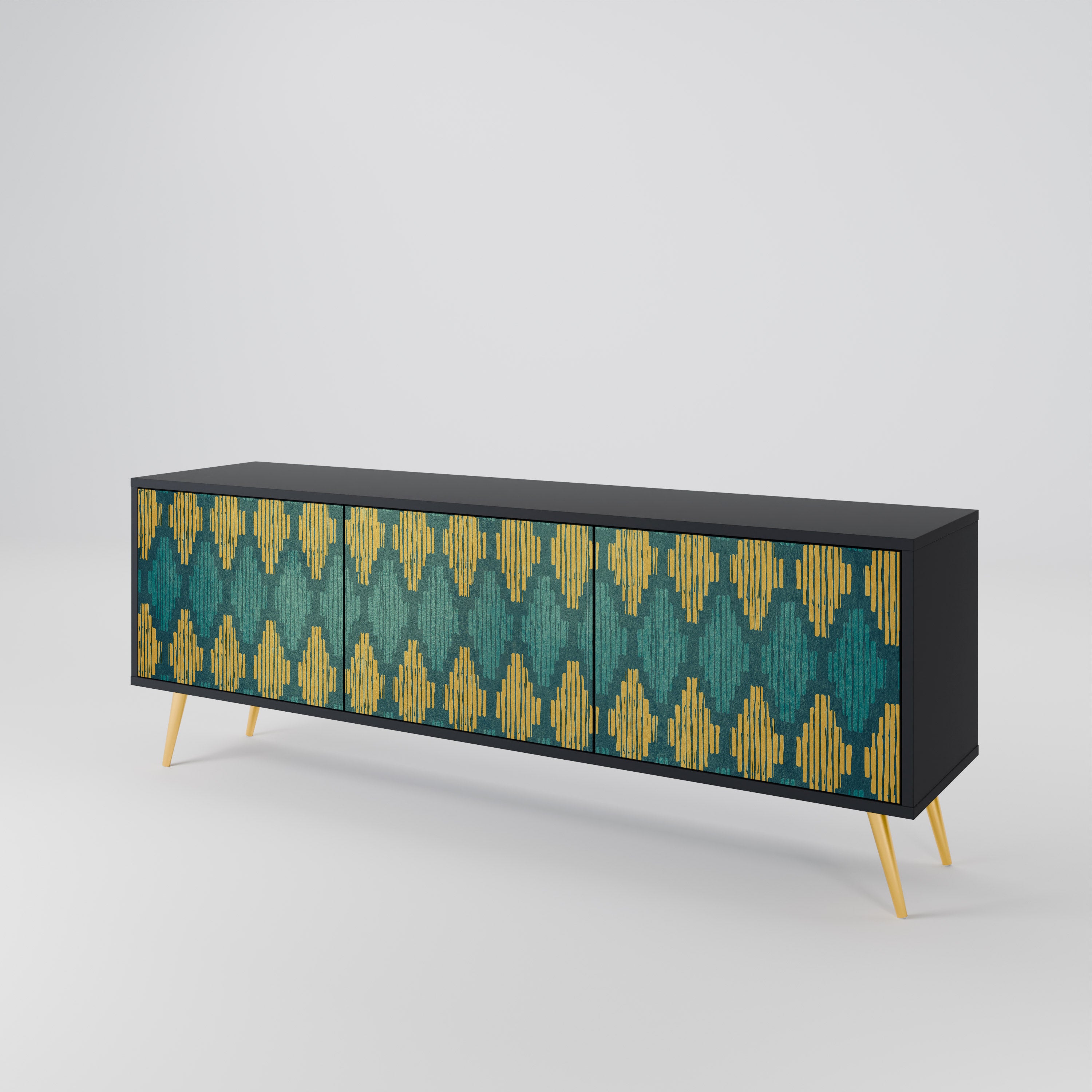 POLYGONS 3-Door TV Cabinet