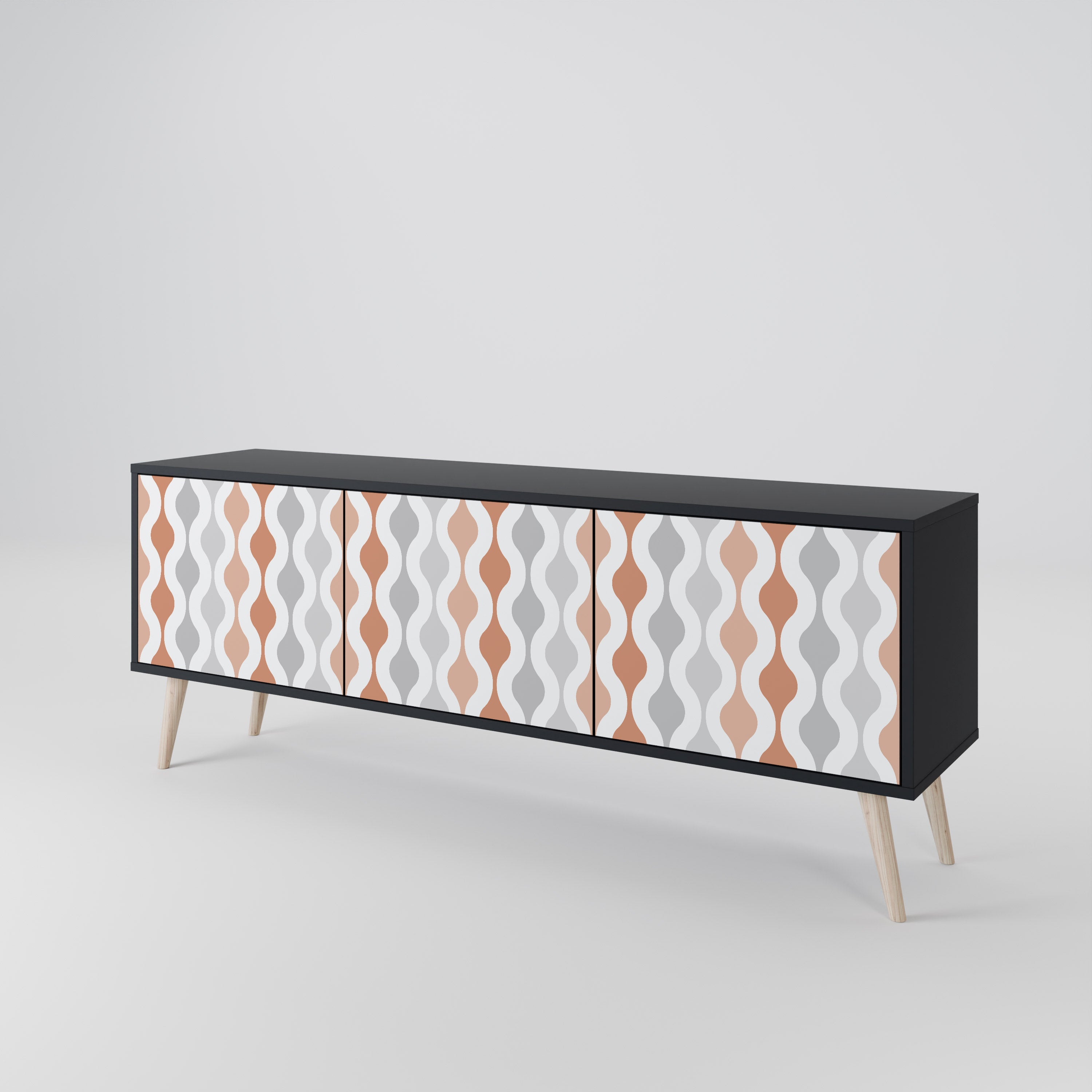 HAZY NOSTALGIA 3-Door TV Cabinet
