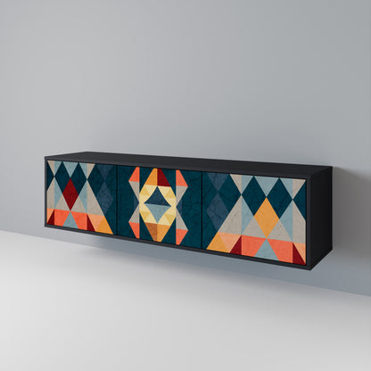 CRACKED ILLUSION 3-Door TV Cabinet