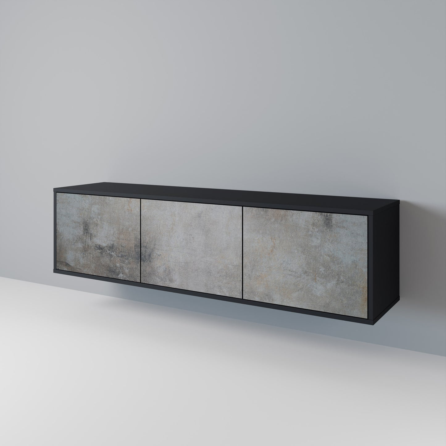 CONCRETE WALL 3-Door TV Cabinet