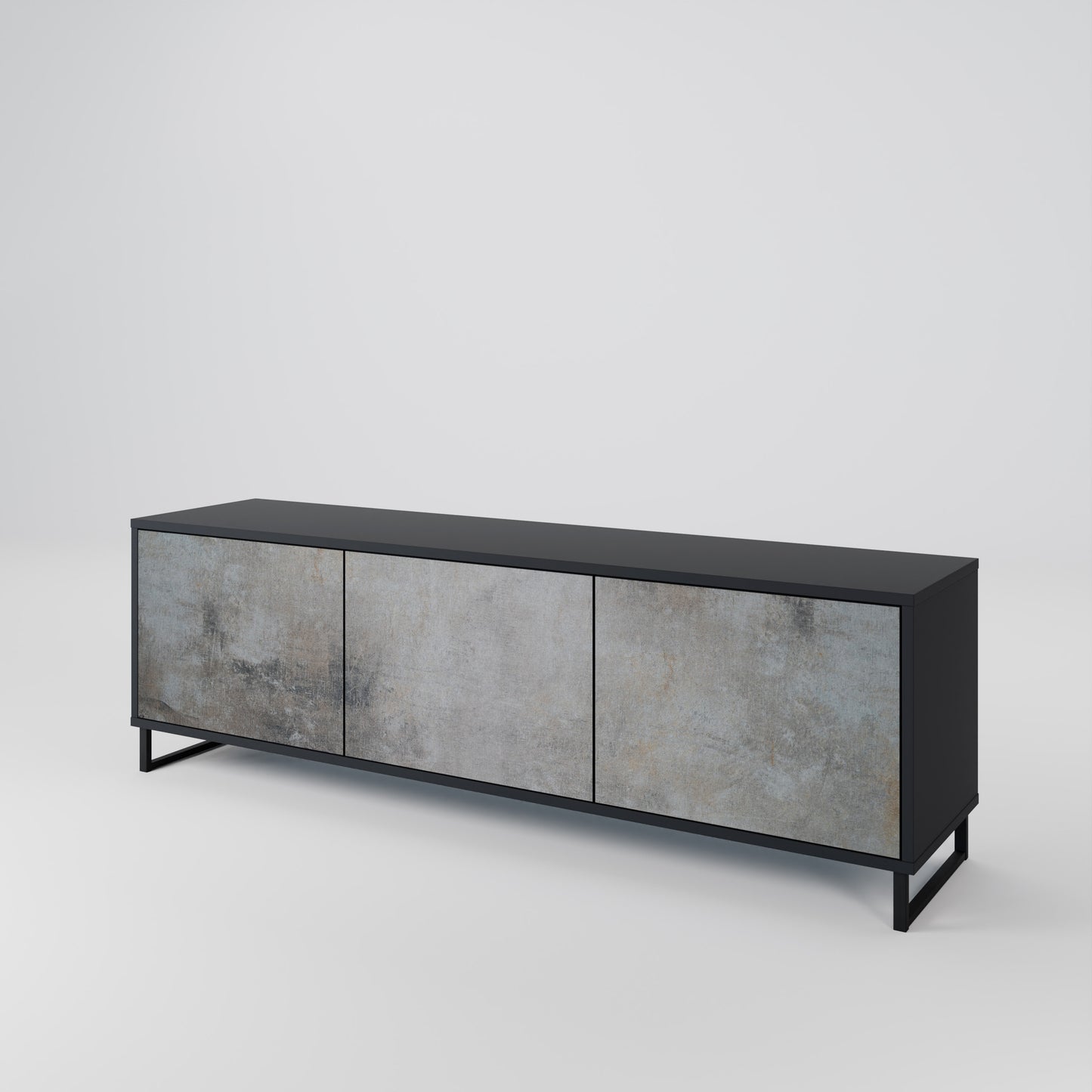 CONCRETE WALL 3-Door TV Cabinet