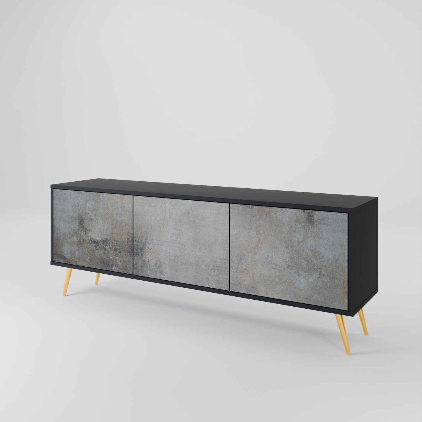 CONCRETE WALL 3-Door TV Cabinet