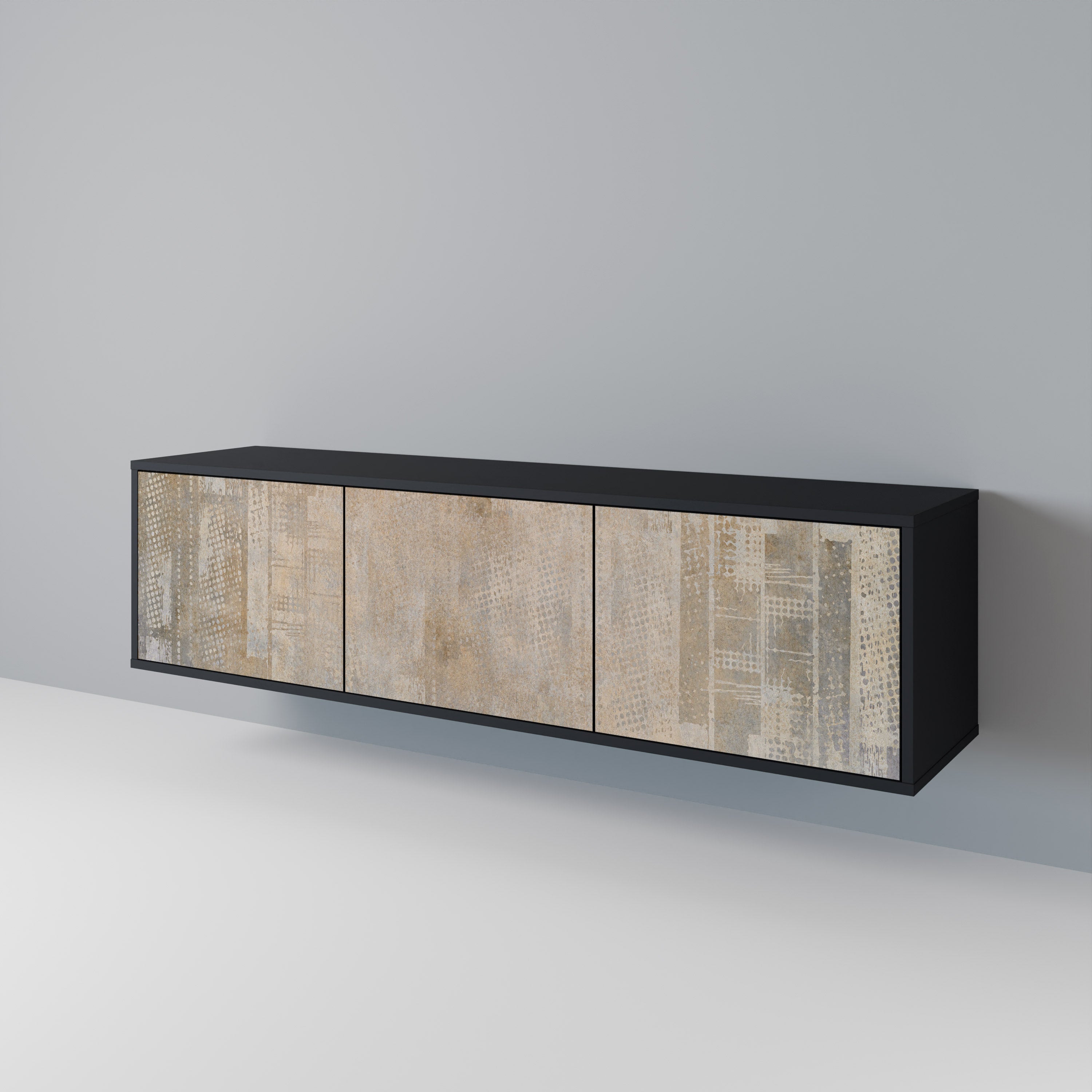 ERREUR D'ÉCRAN Meuble TV 3 portes en finition noire