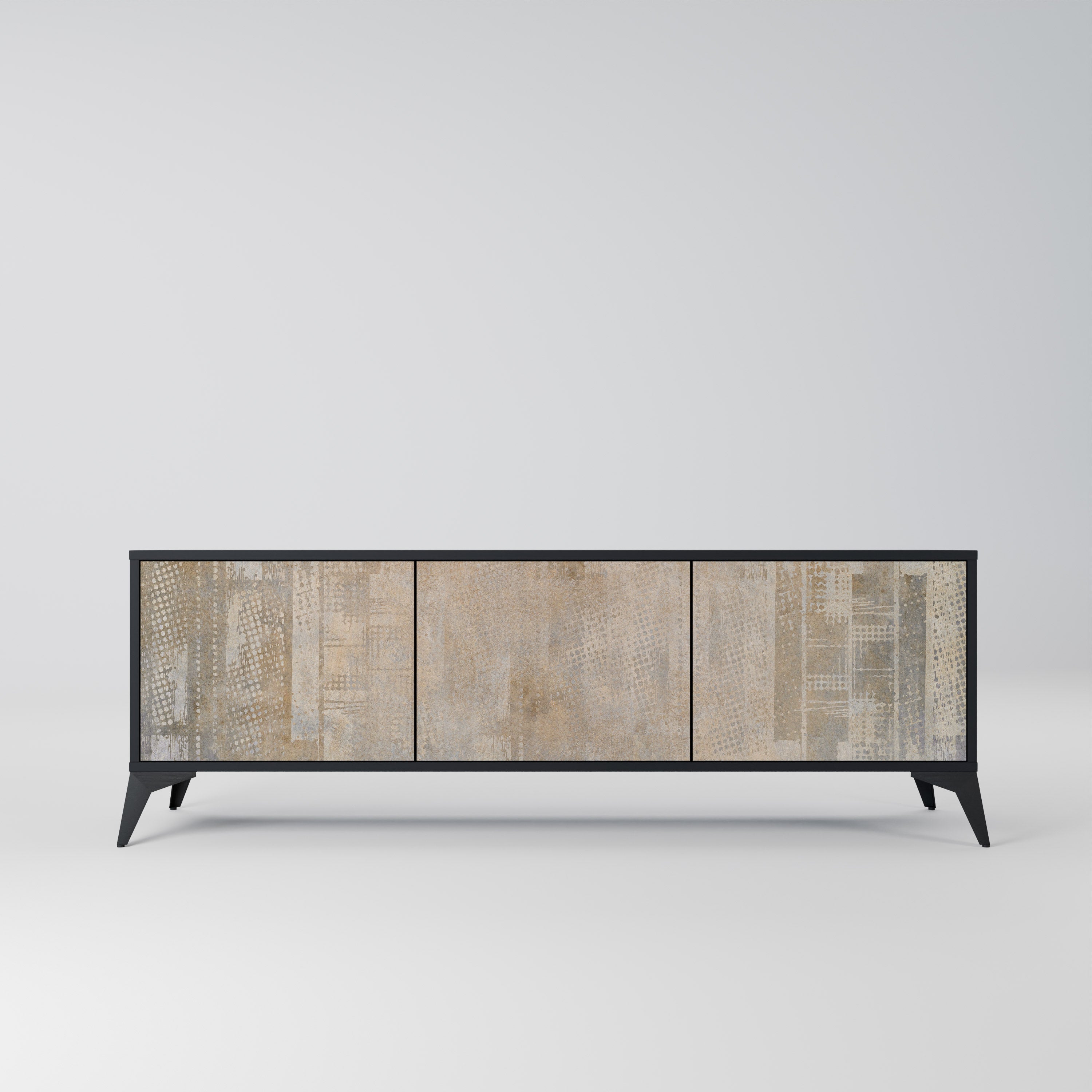 ERREUR D'ÉCRAN Meuble TV 3 portes en finition noire