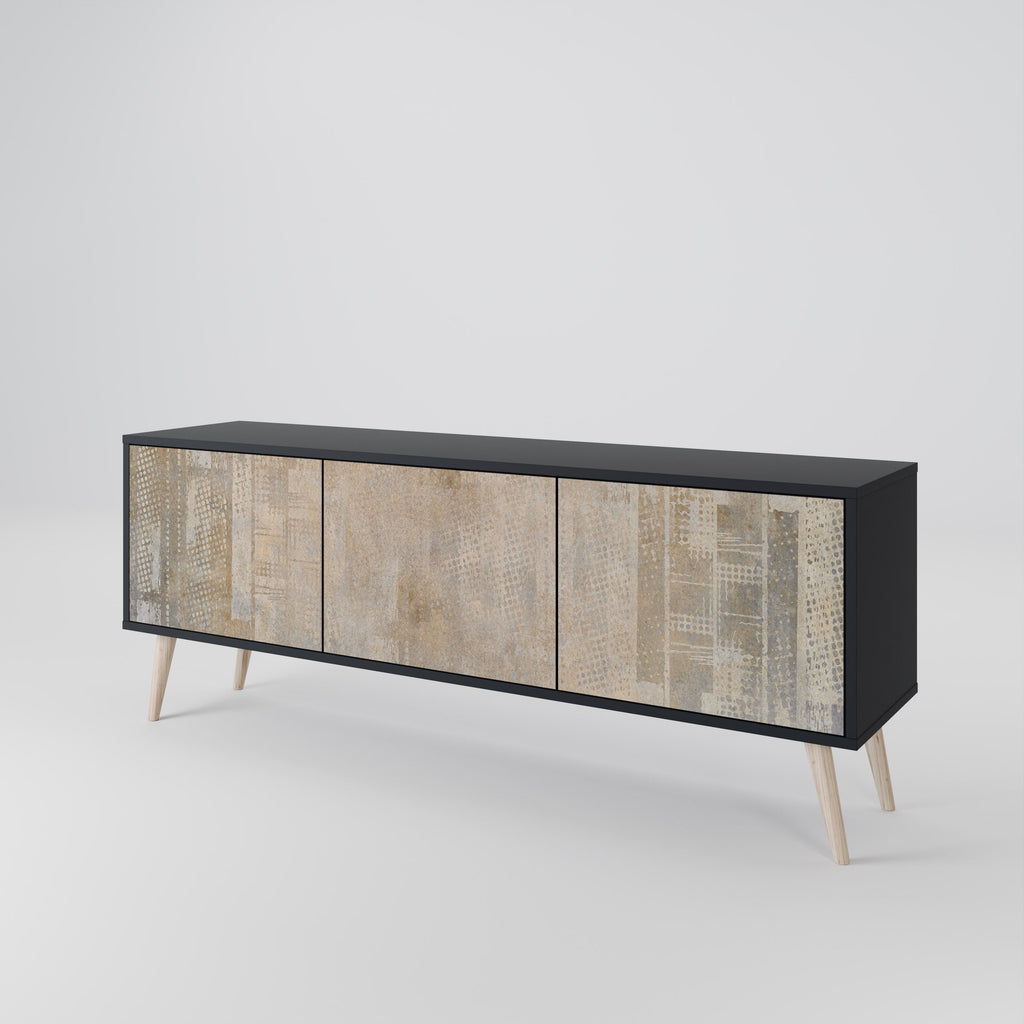 ERREUR D'ÉCRAN Meuble TV 3 portes en finition noire