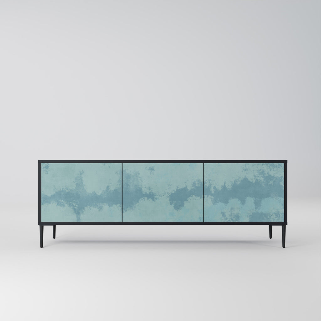 Meuble TV 3 portes SKY WASH finition noire