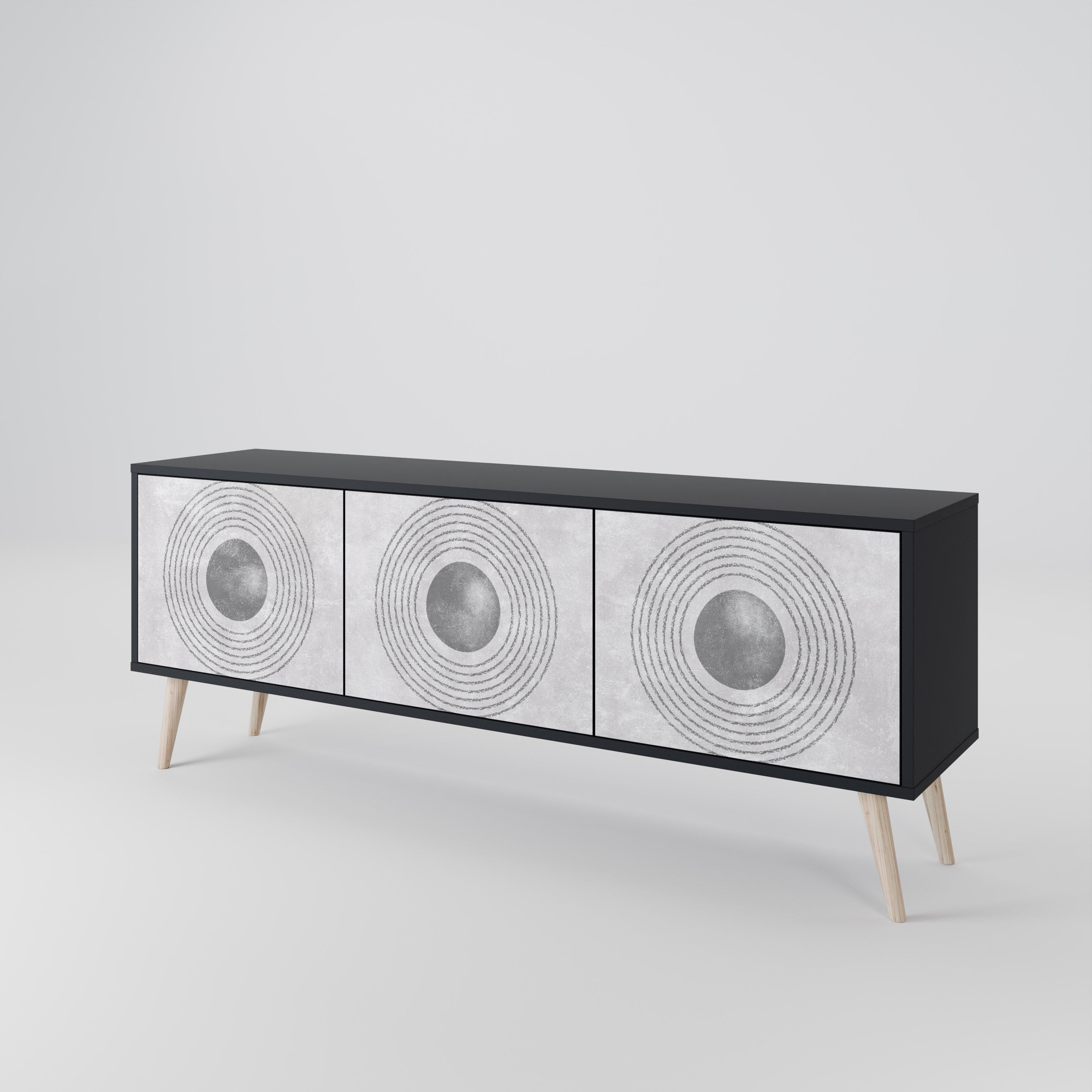 SOLID CIRCLES 3-Door TV Cabinet