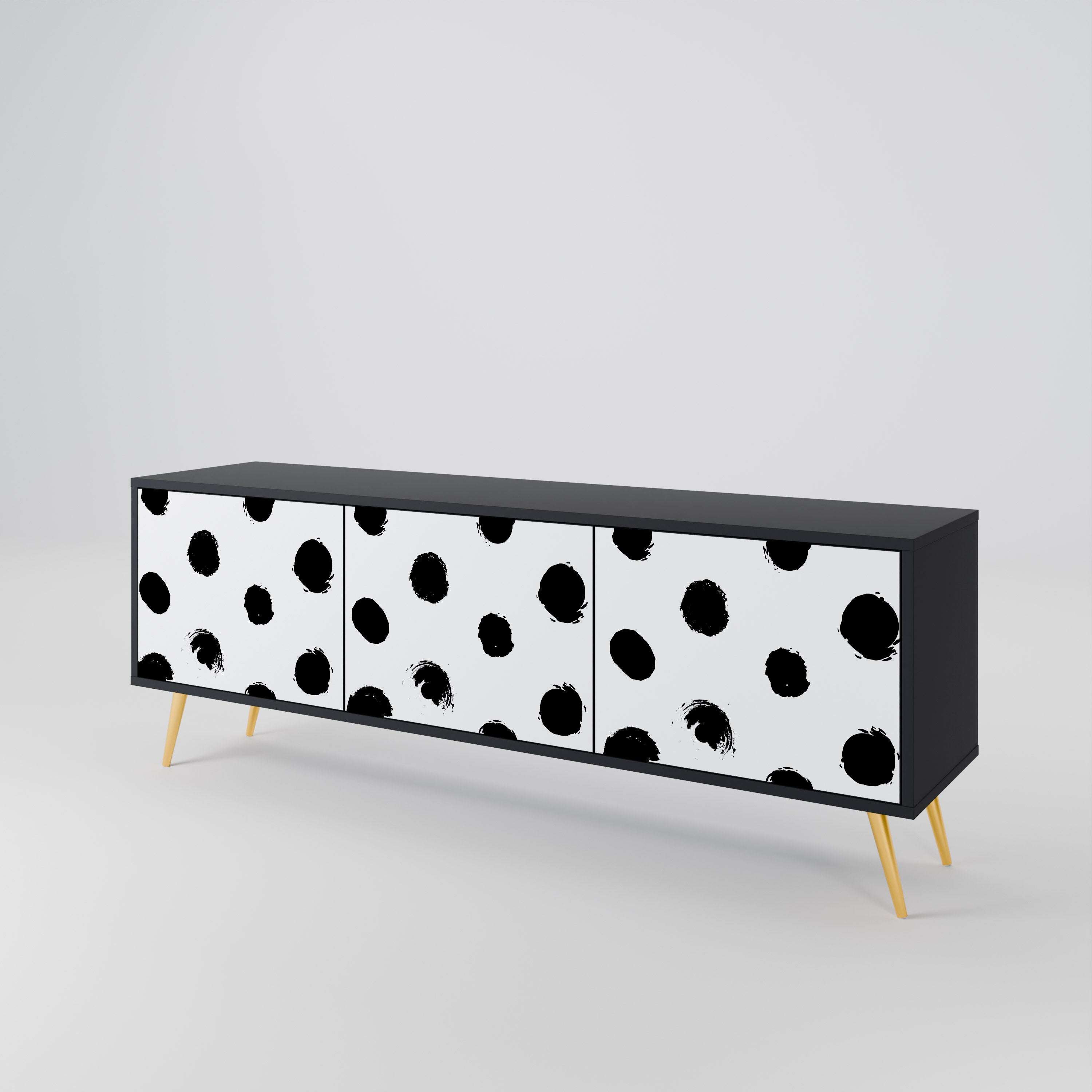 SLIPPING MINUTES 3-Door TV Cabinet