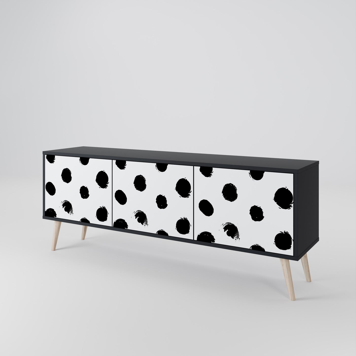 SLIPPING MINUTES 3-Door TV Cabinet