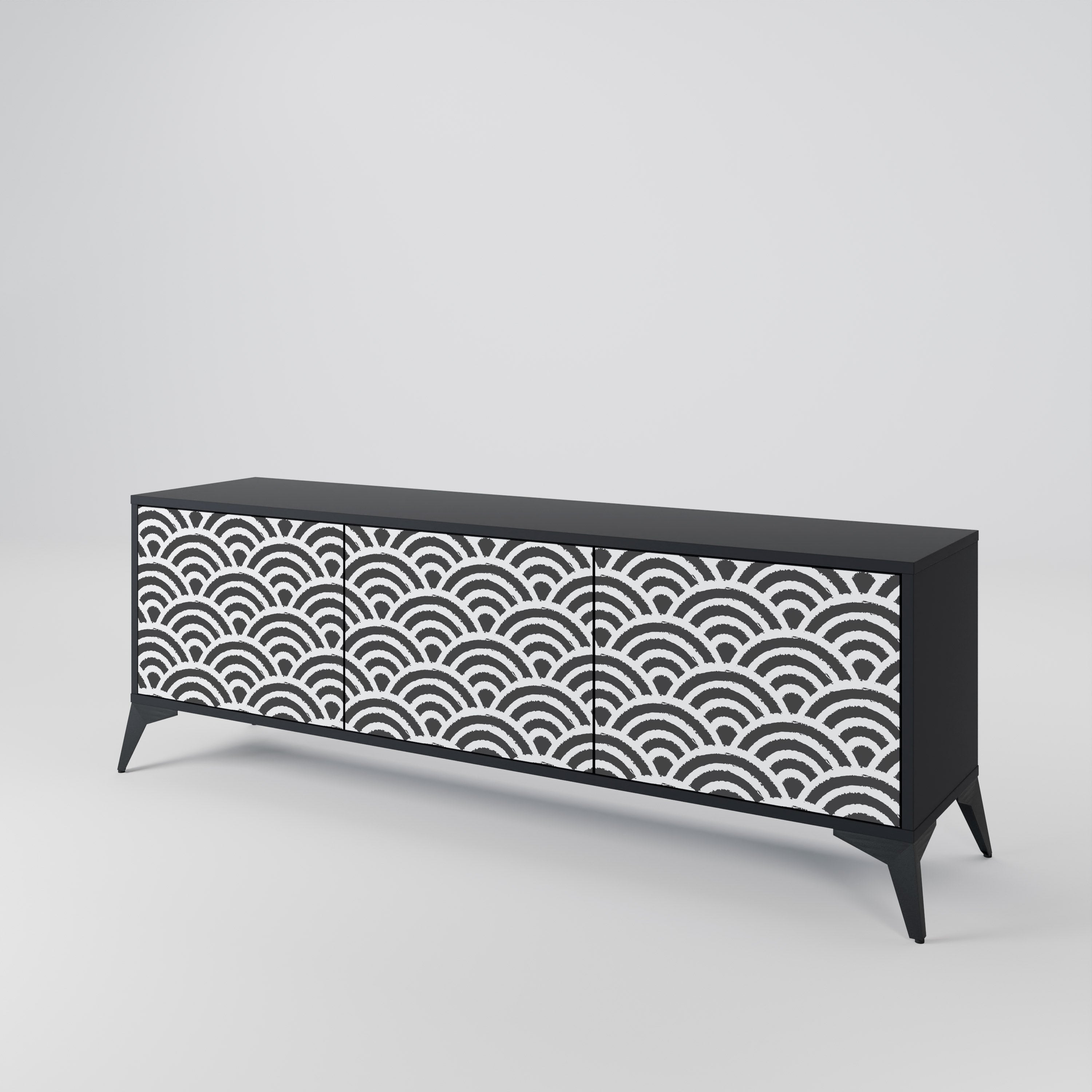 GLOOMY HOST 3-Door TV Cabinet