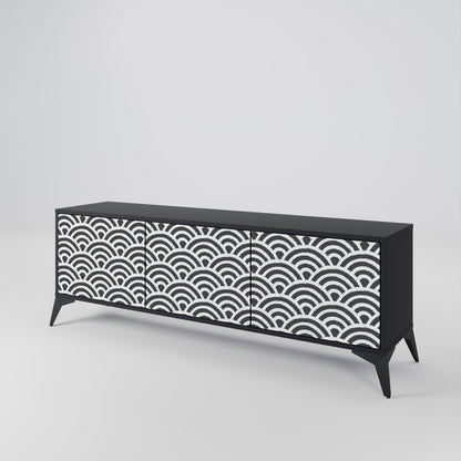 GLOOMY HOST 3-Door TV Cabinet